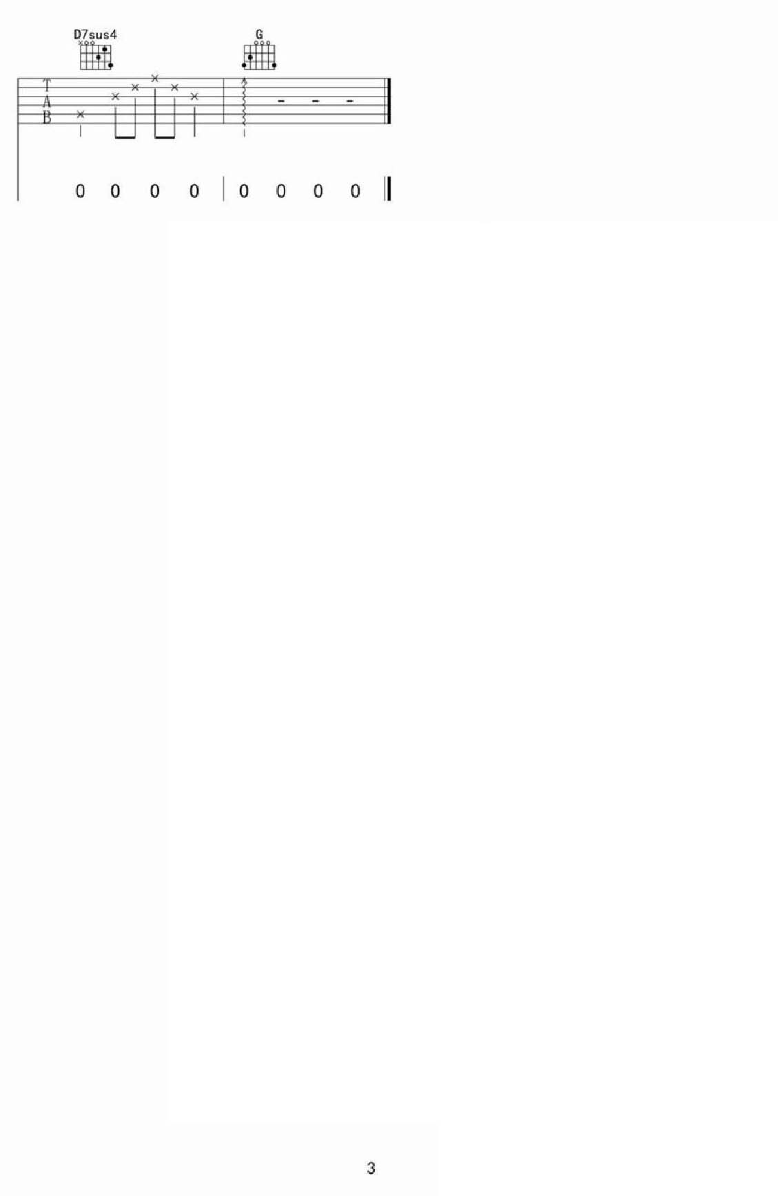 尘埃吉他谱_许魏洲_A调和弦弹唱谱_图谱3