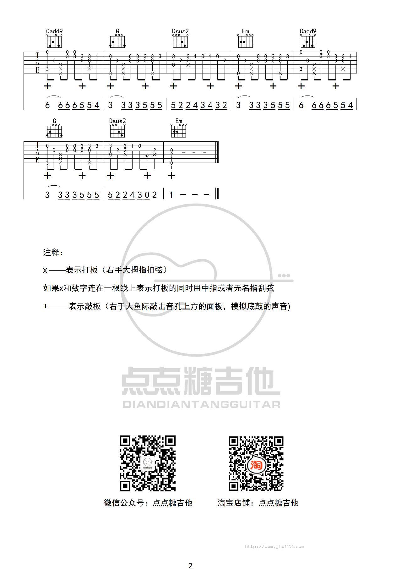 孤芳自赏吉他谱_杨小壮_G调和弦弹唱谱_图谱2