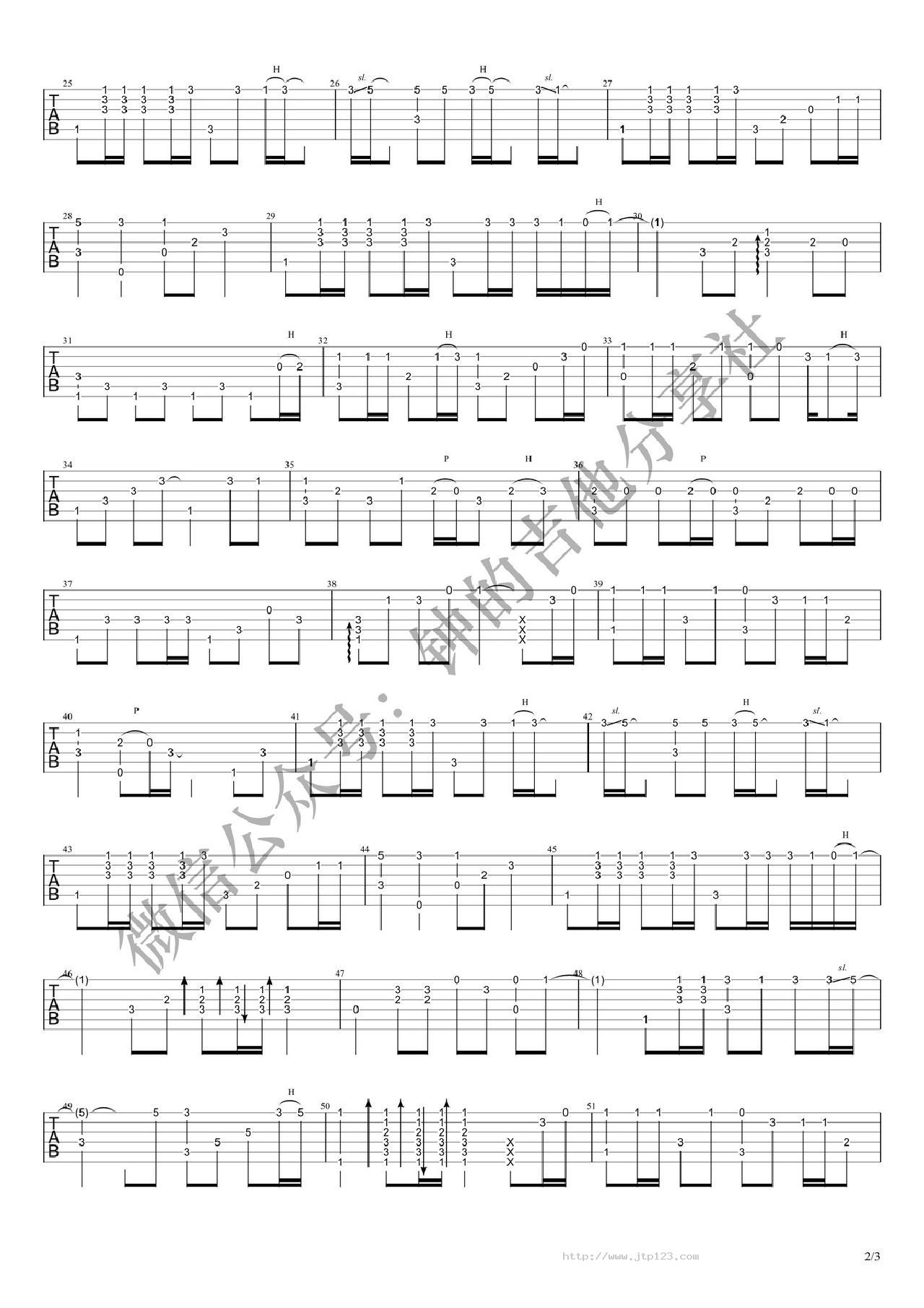 海阔天空吉他谱_Beyond_G调指弹/独奏谱_图谱2