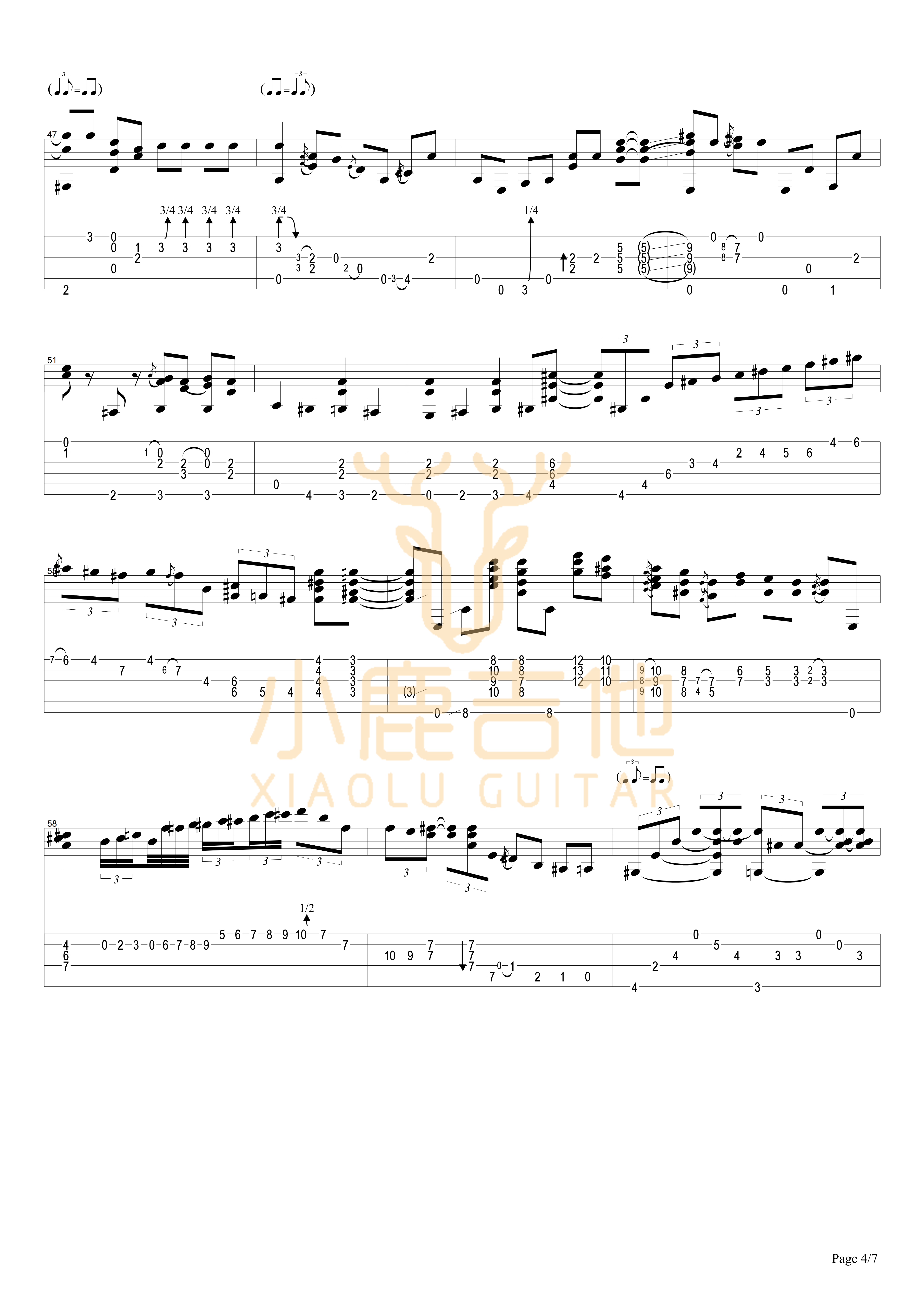 One_Mint_Julep_Tommy_Emmanuel指弹吉他谱（小鹿吉他）