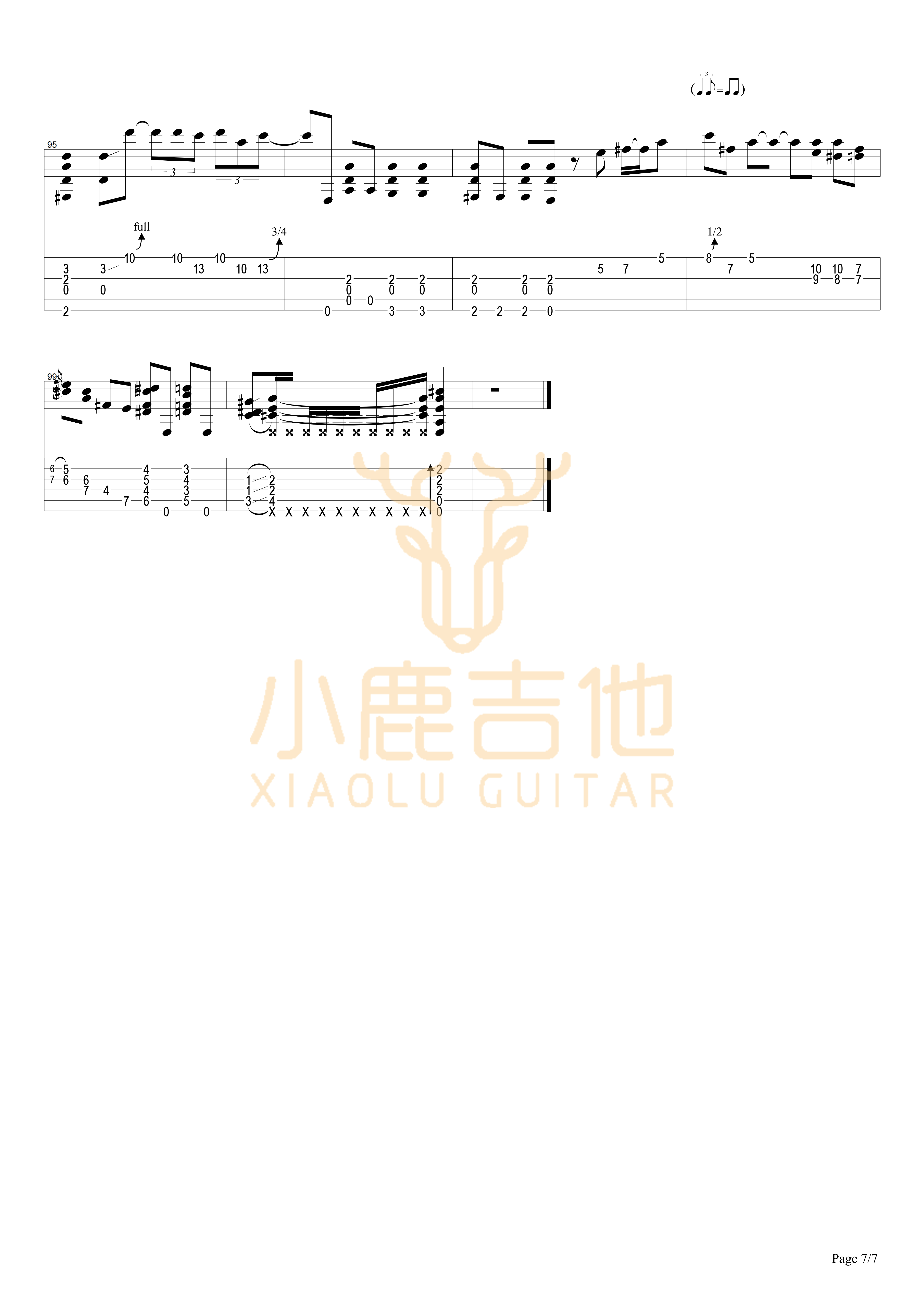 One_Mint_Julep_Tommy_Emmanuel指弹吉他谱（小鹿吉他）