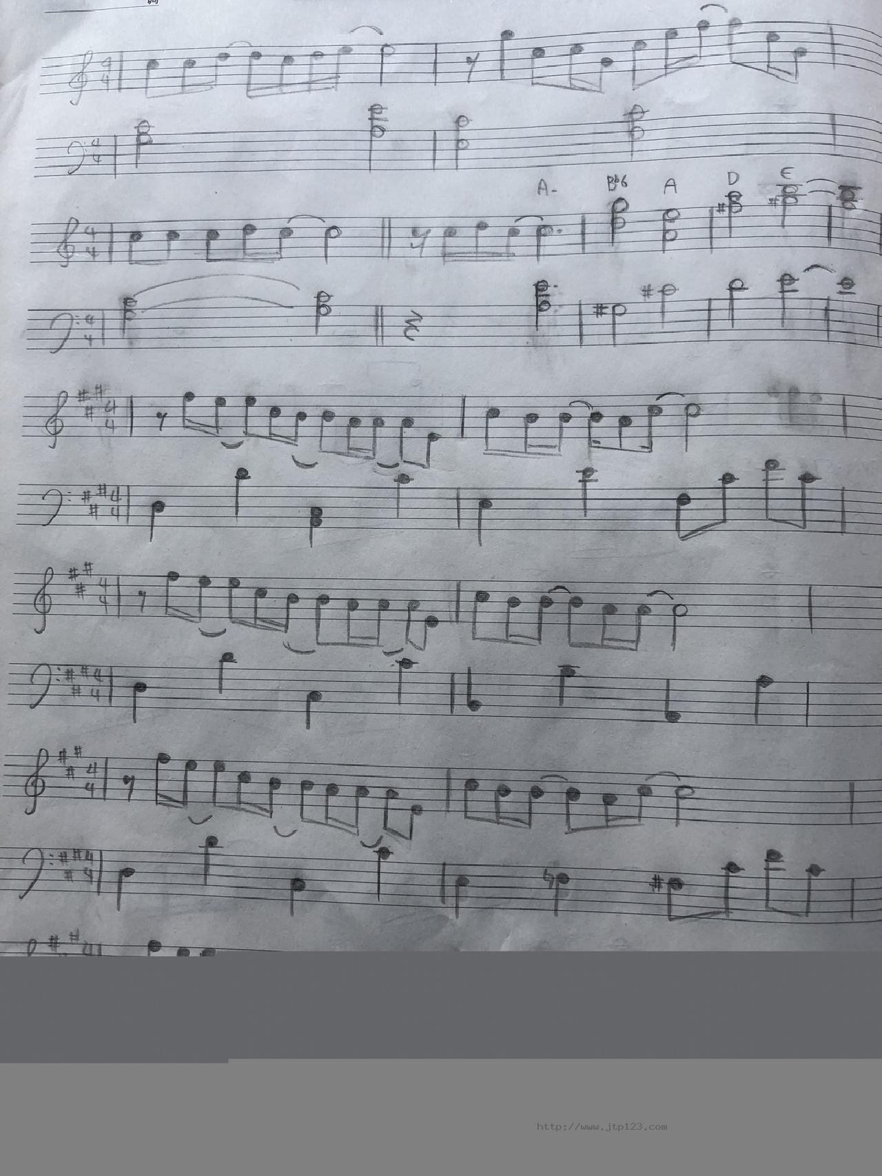 晴れゆく空吉他谱_RADWIMPS_G调和弦弹唱谱_图谱2