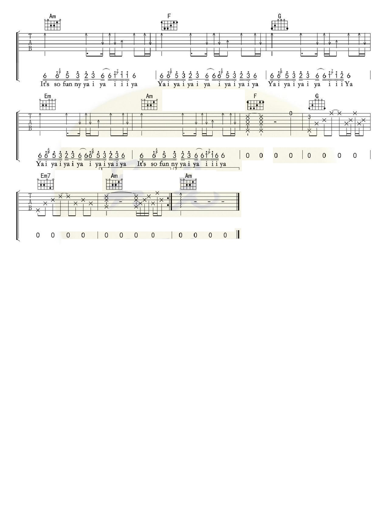 悬溺吉他谱_葛东琪_C调和弦弹唱谱_图谱2