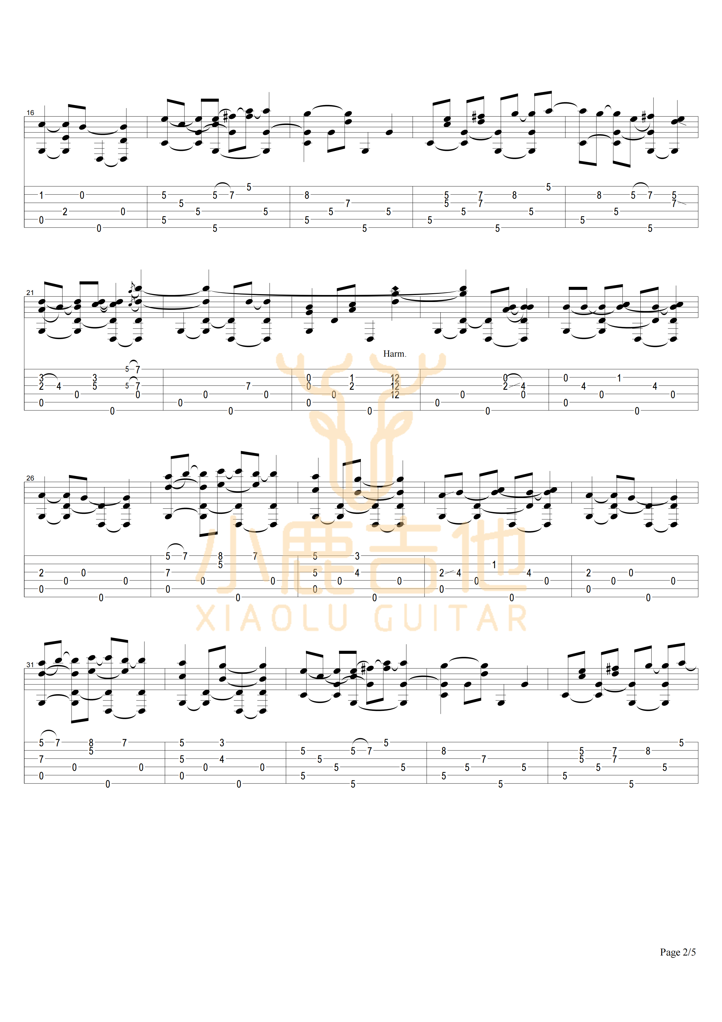 COWBOY'S_DREAM_Tommy_Emmanuel指弹吉他谱_小鹿吉他