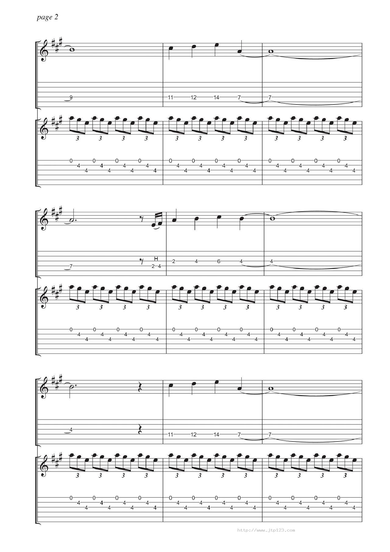 introScore吉他谱_伍伍慧_G调指弹/独奏谱_图谱2