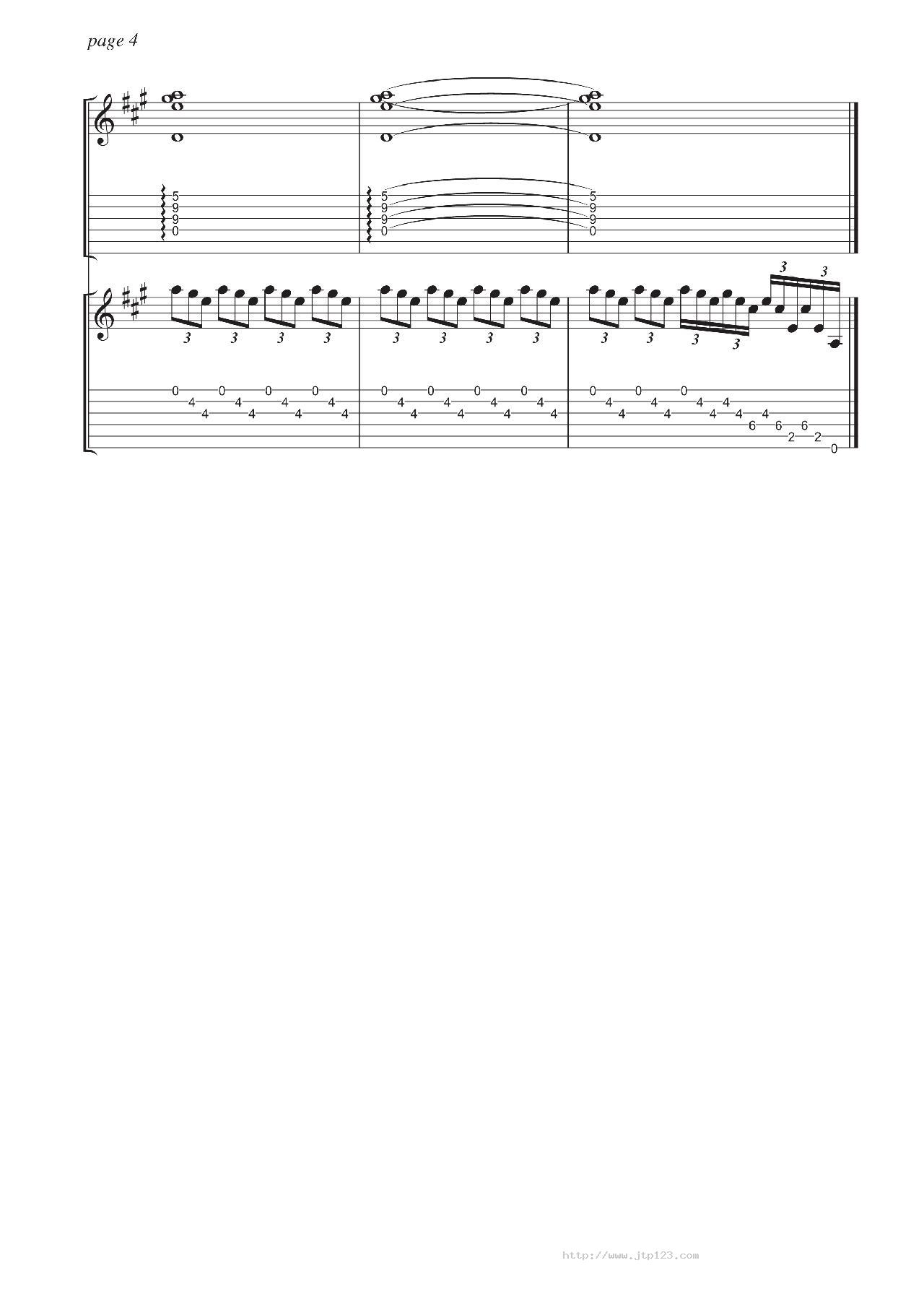 introScore吉他谱_伍伍慧_G调指弹/独奏谱_图谱4