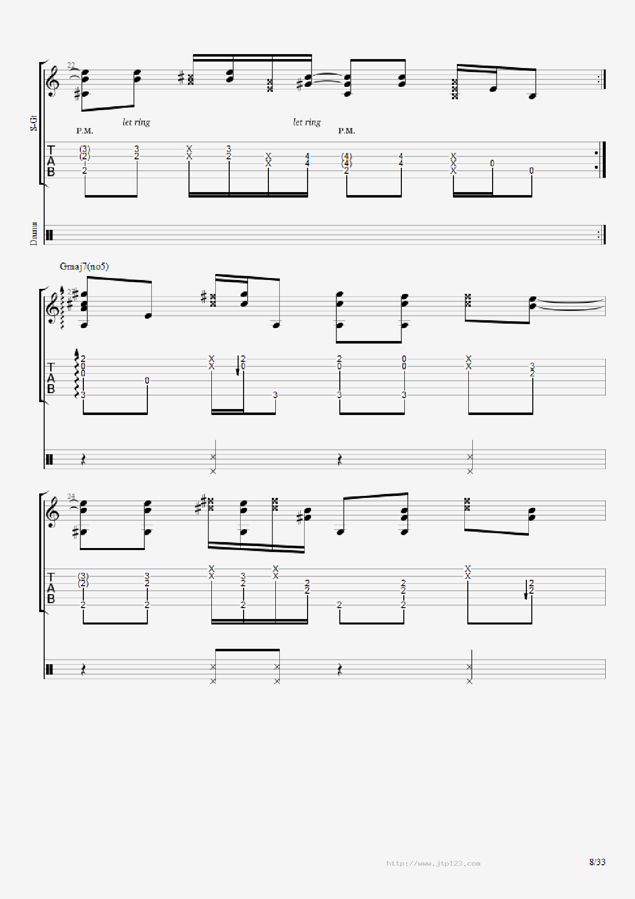 君と僕吉他谱_松井佑贵_C调指弹/独奏谱_图谱9