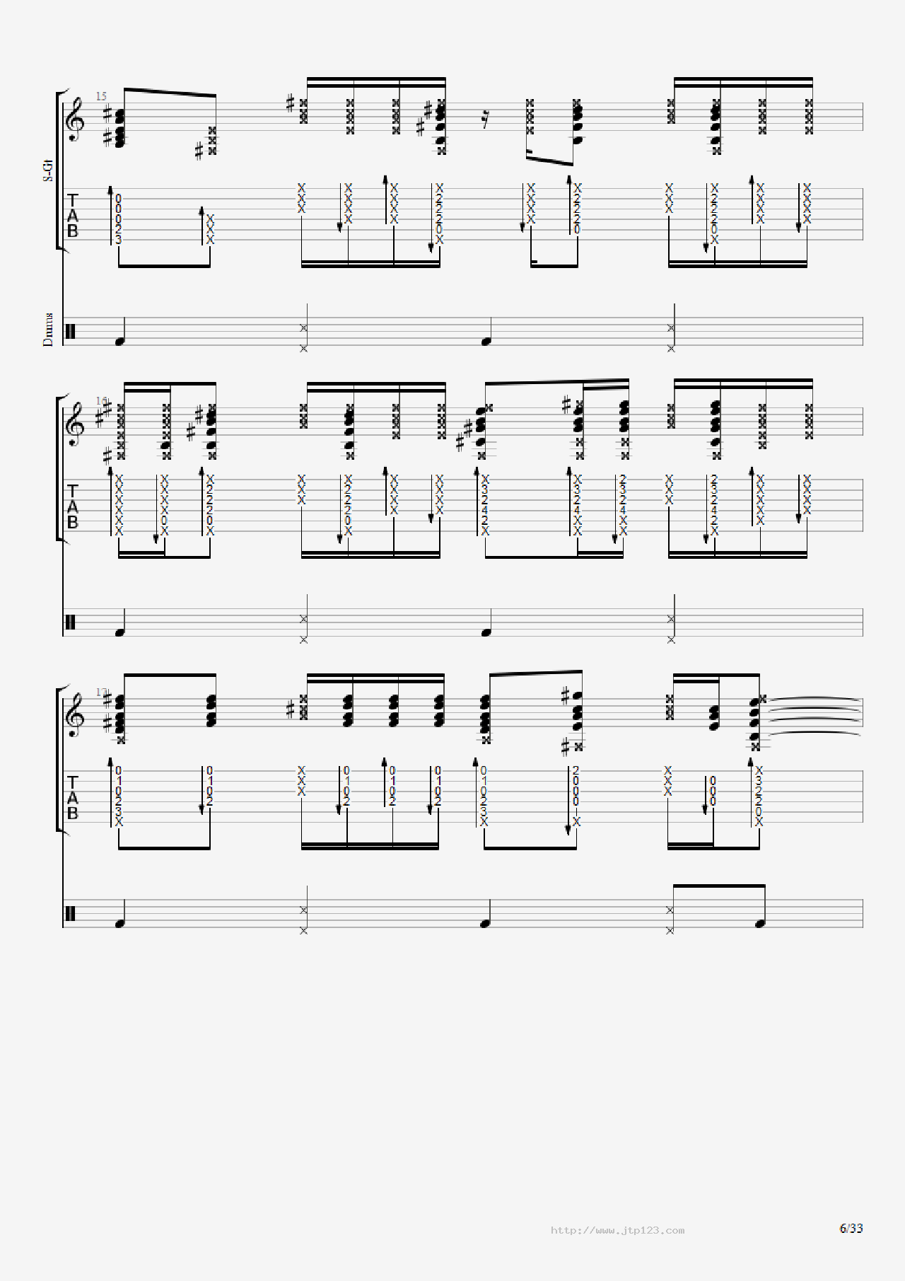 君と僕吉他谱_松井佑贵_C调指弹/独奏谱_图谱7