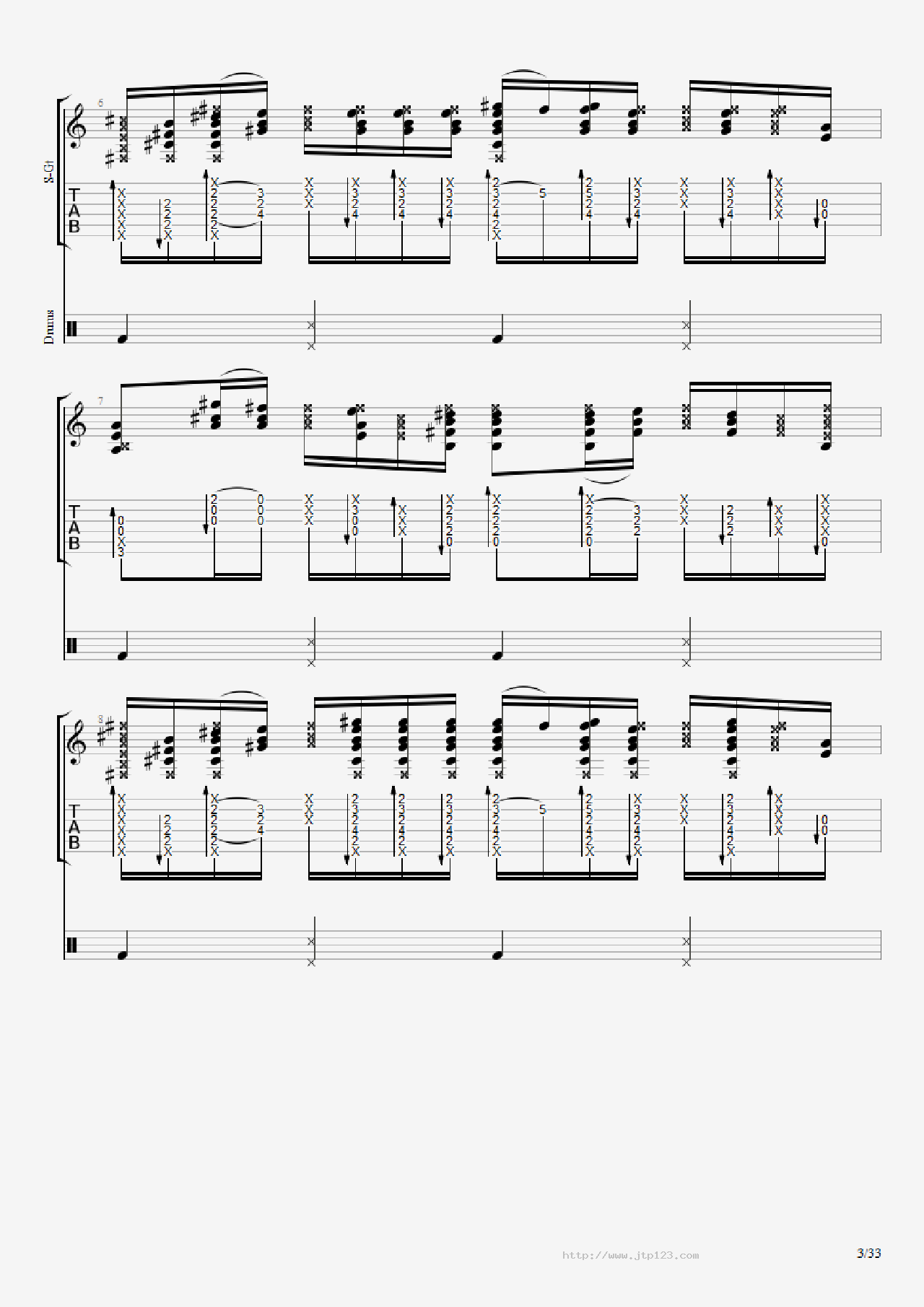 君と僕吉他谱_松井佑贵_C调指弹/独奏谱_图谱3