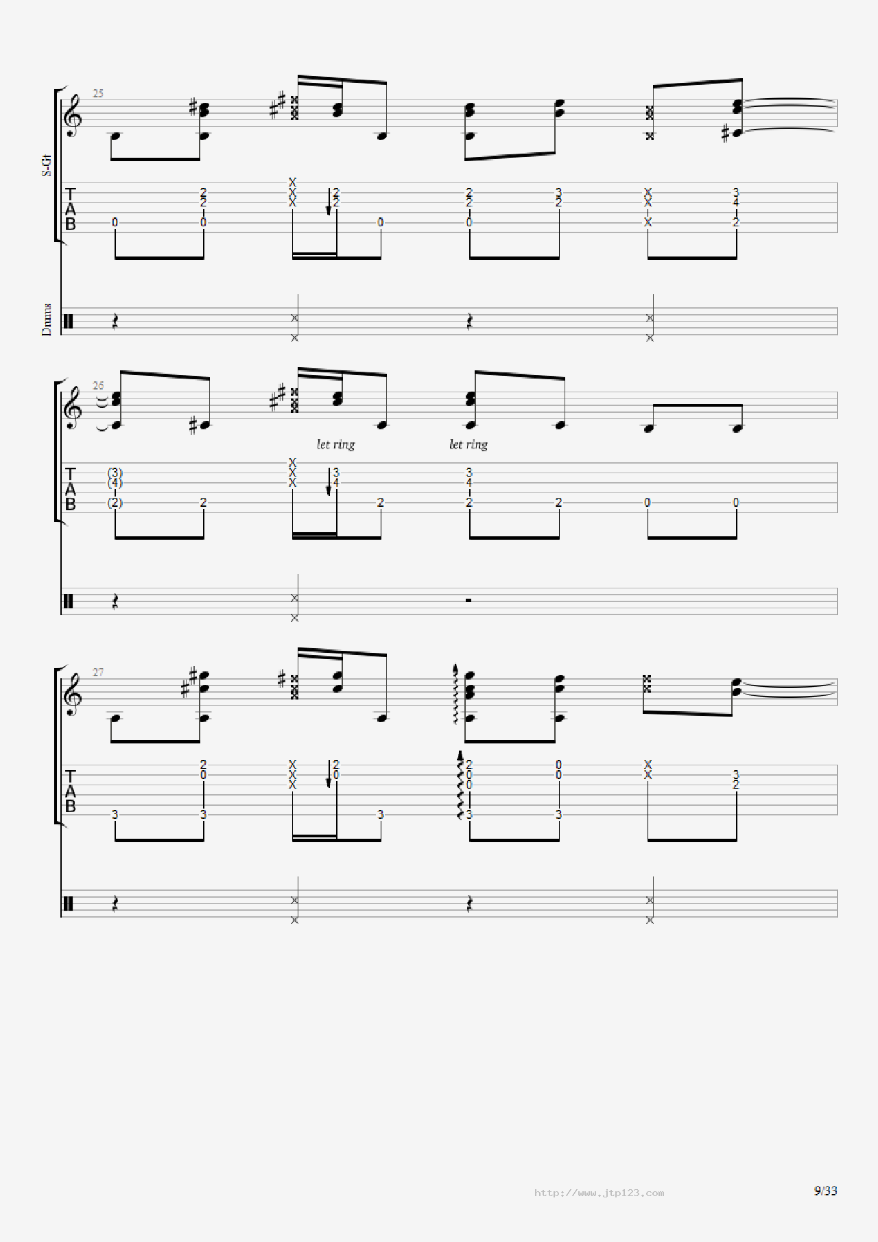 君と僕吉他谱_松井佑贵_C调指弹/独奏谱_图谱10