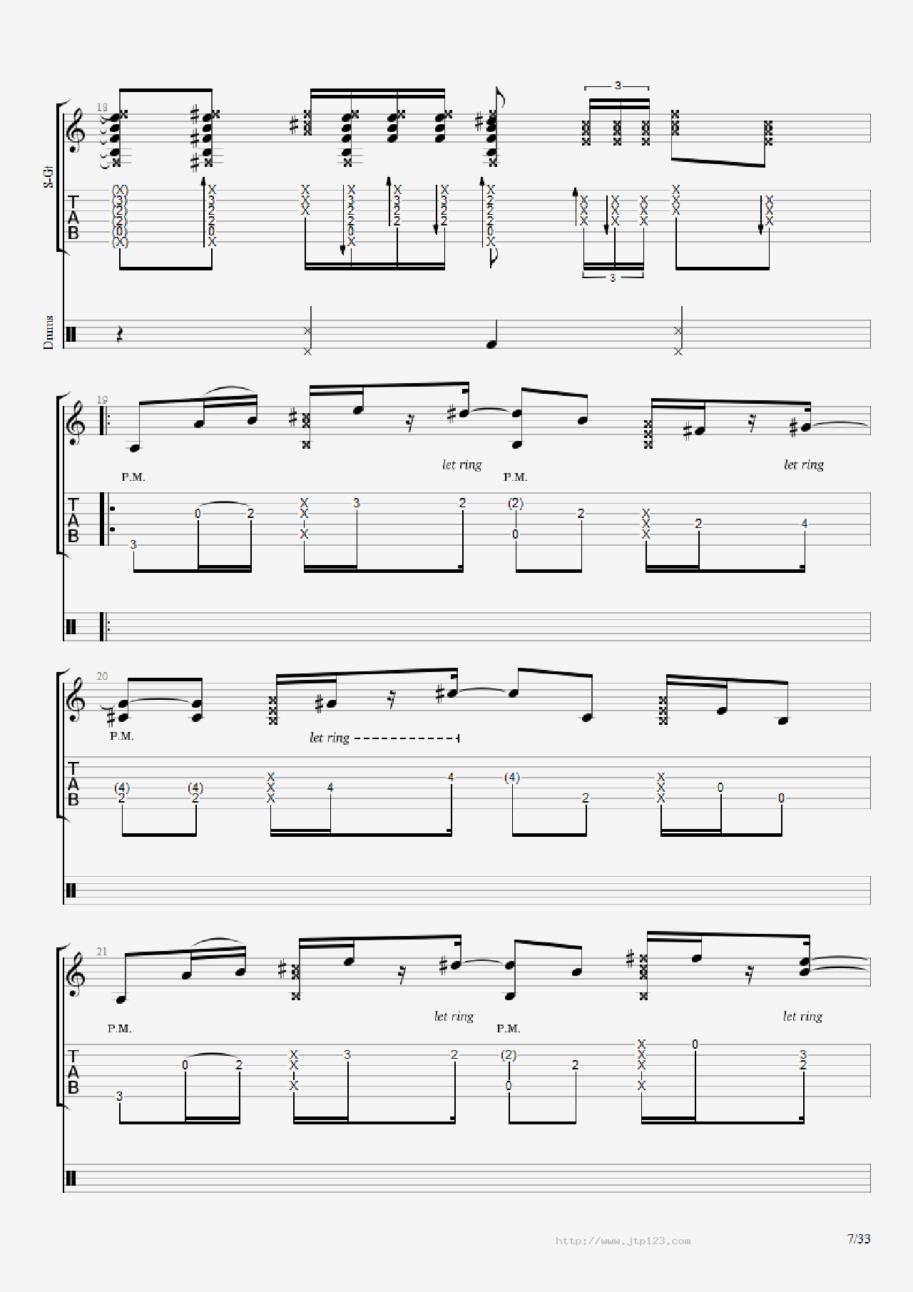 君と僕吉他谱_松井佑贵_C调指弹/独奏谱_图谱8