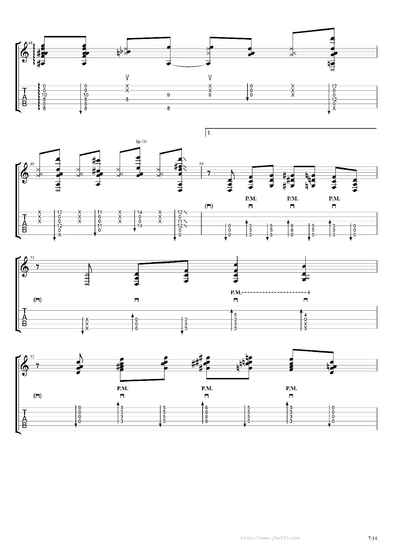 翼~YouaretheHero~吉他谱_押尾桑_C调指弹/独奏谱_图谱6