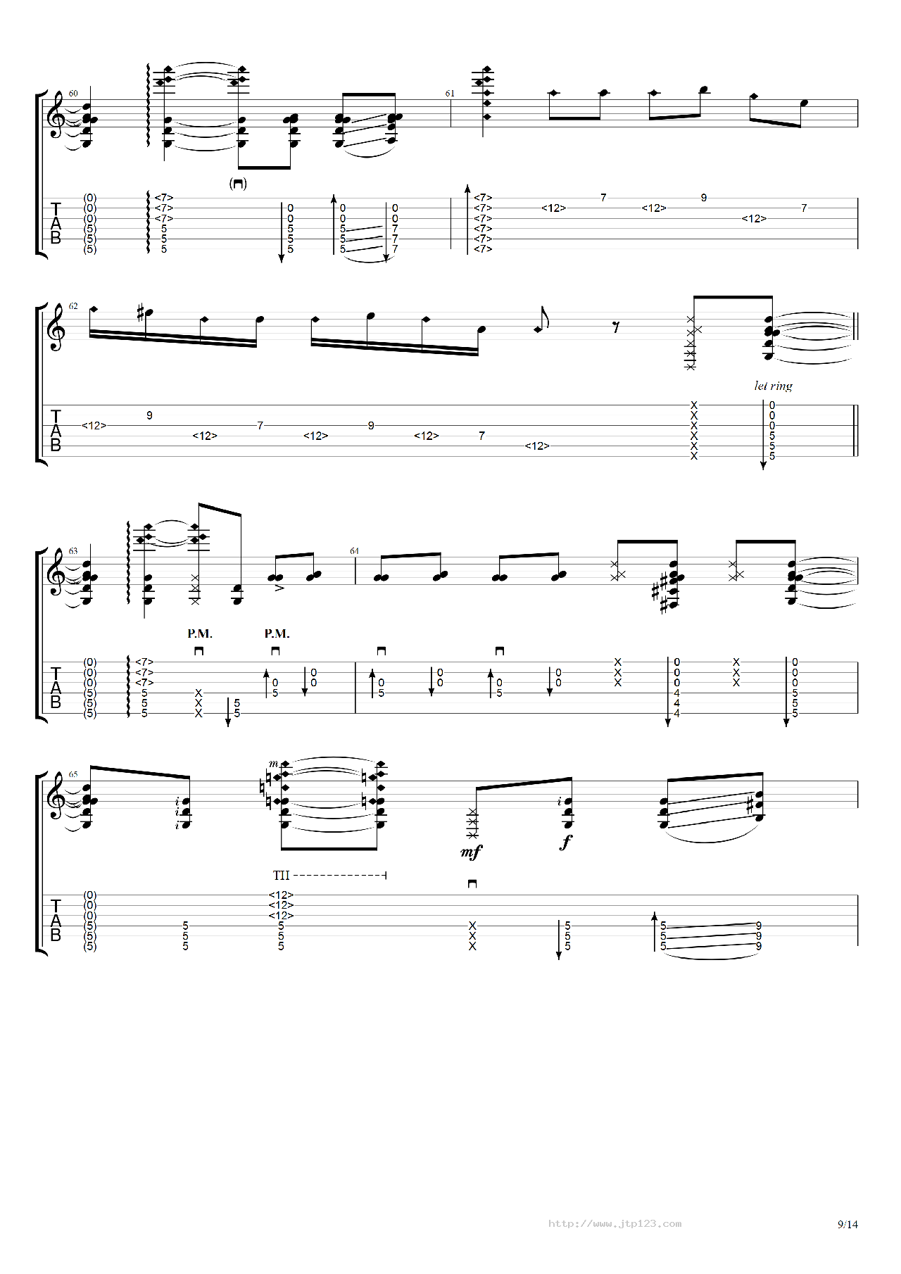 翼~YouaretheHero~吉他谱_押尾桑_C调指弹/独奏谱_图谱8