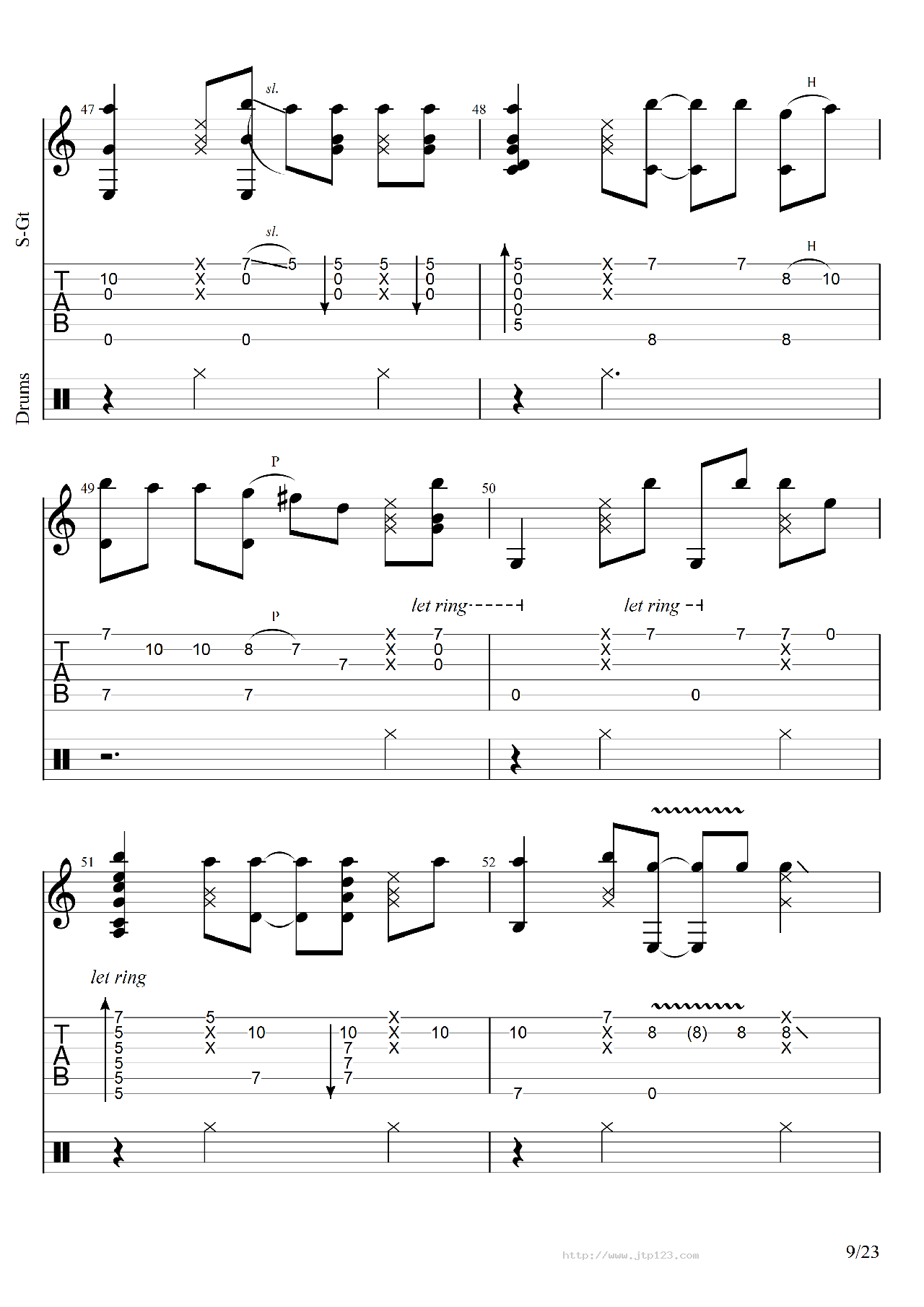 灌篮高手吉他谱_卢家宏_C调指弹/独奏谱_图谱9