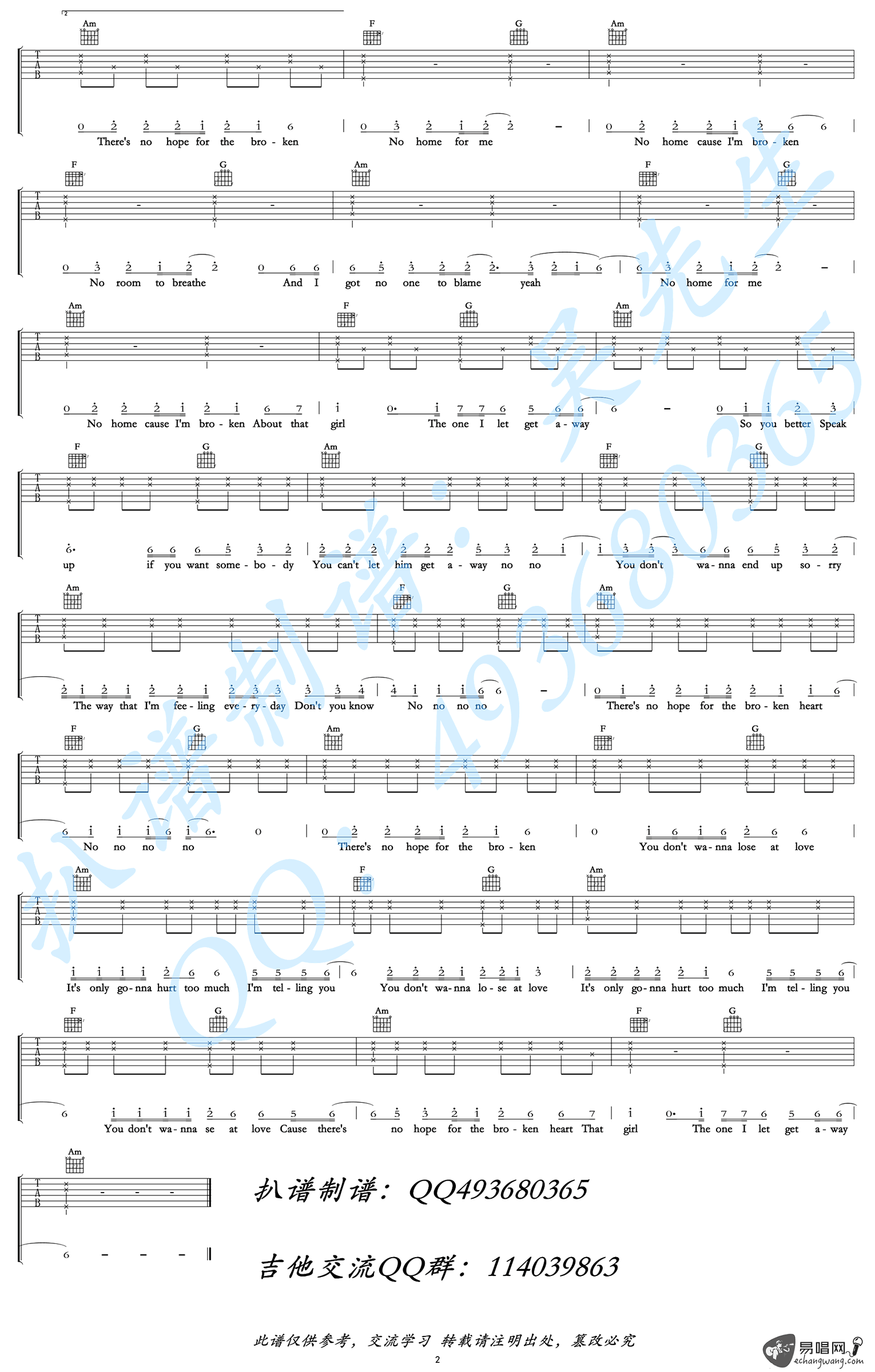 That_Girl吉他谱_C调_英文歌曲__那个女孩_弹唱谱