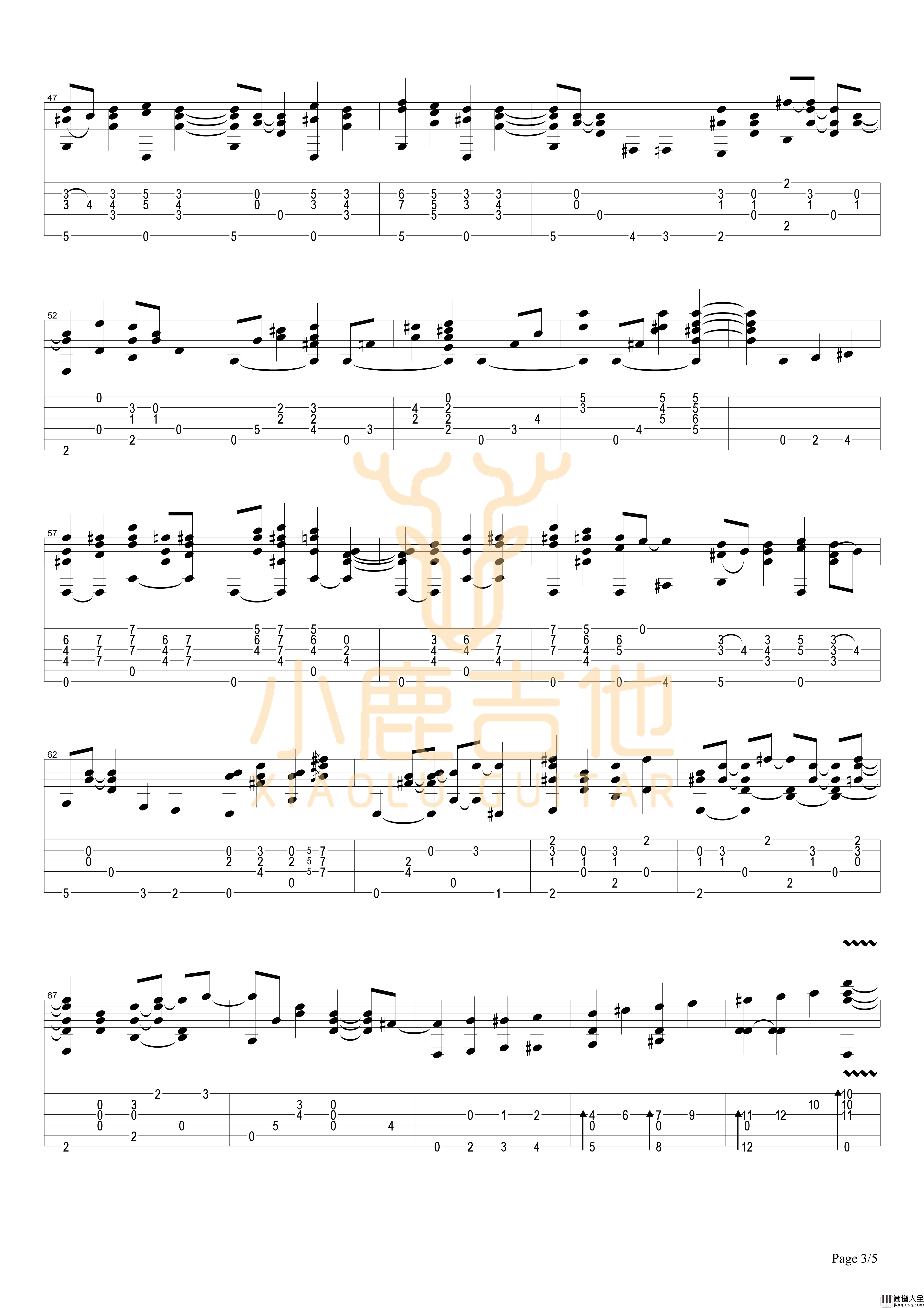 struttin'Tommy_Emmanuel指弹吉他谱（小鹿吉他）