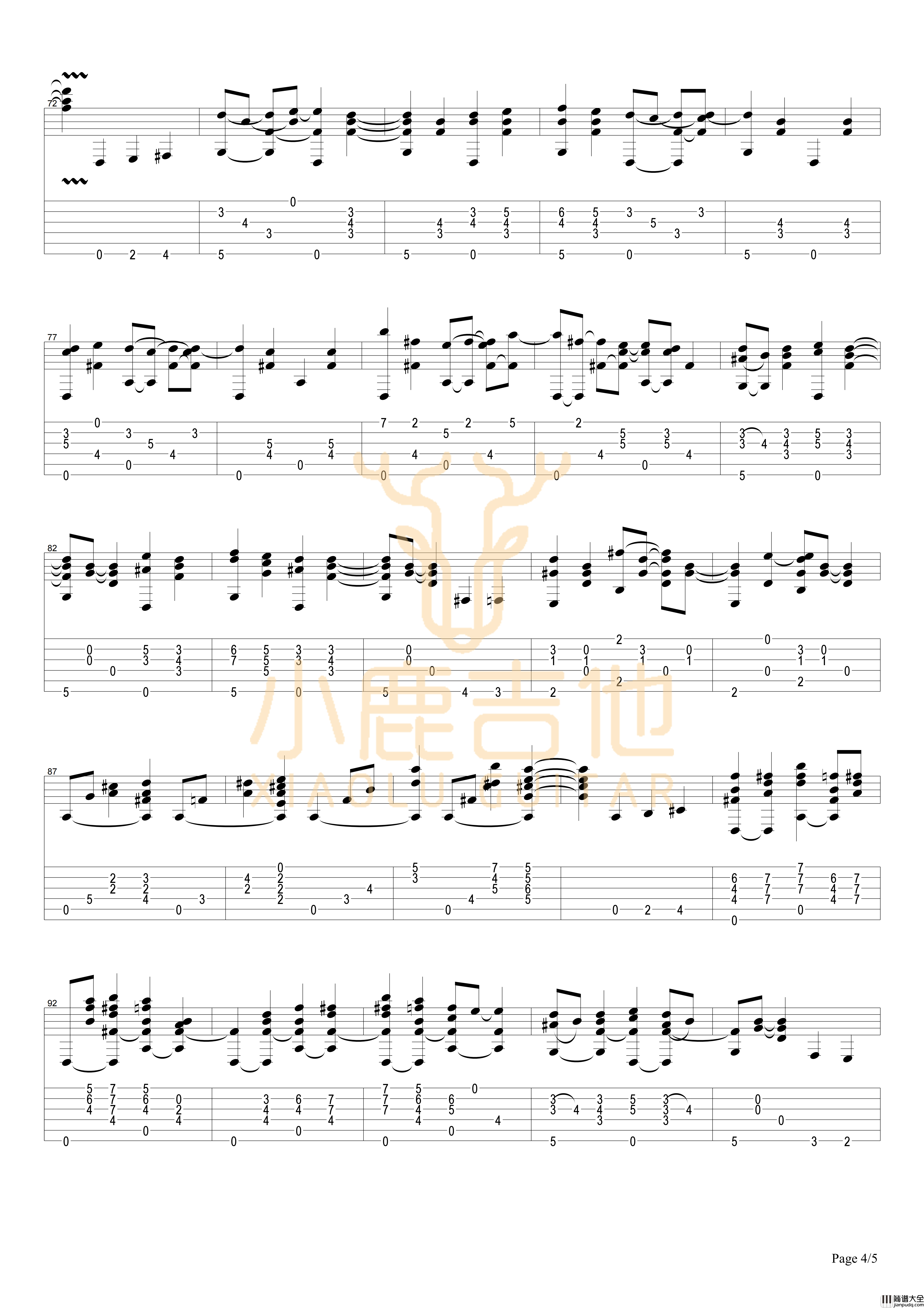 struttin'Tommy_Emmanuel指弹吉他谱（小鹿吉他）