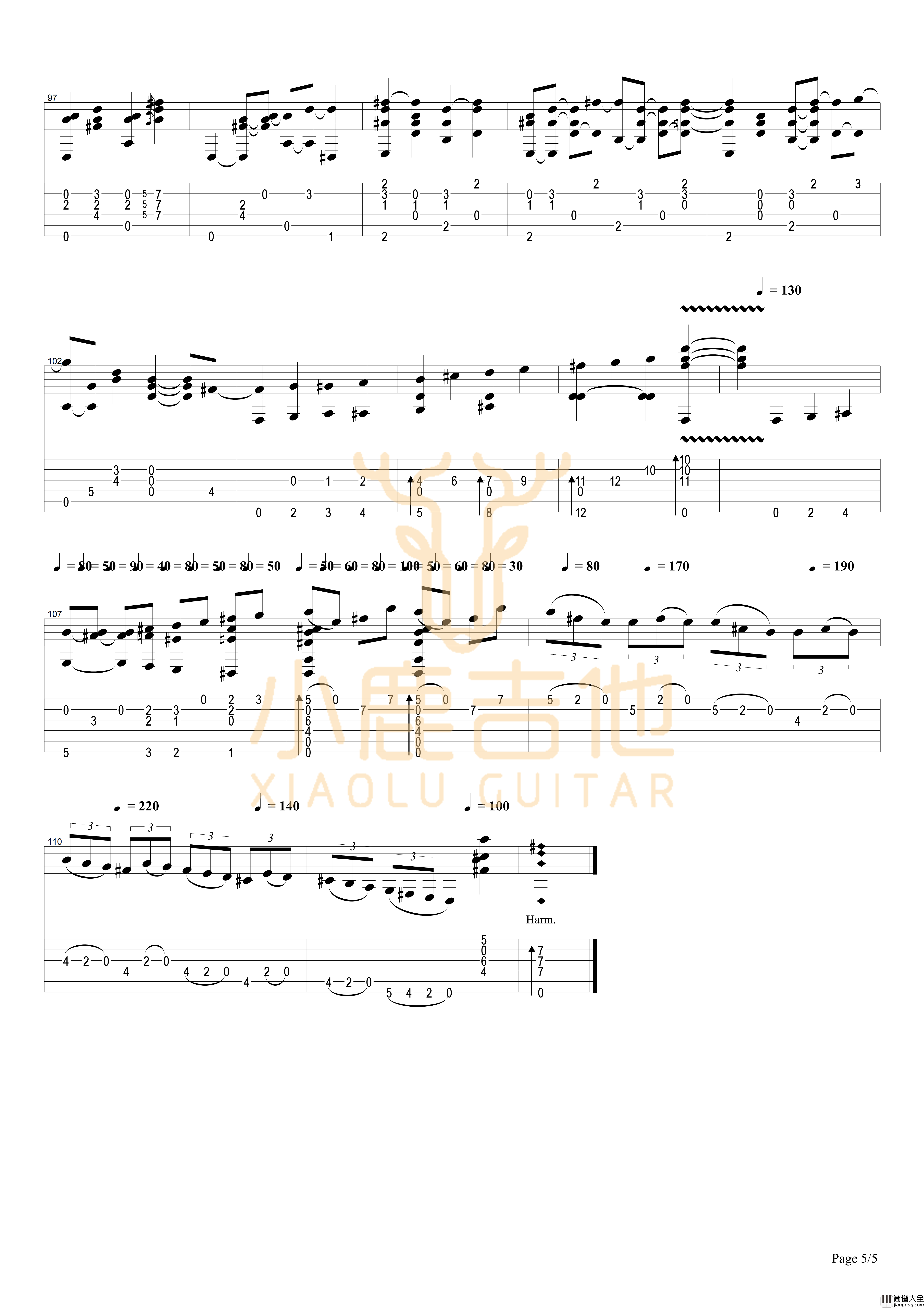 struttin'Tommy_Emmanuel指弹吉他谱（小鹿吉他）