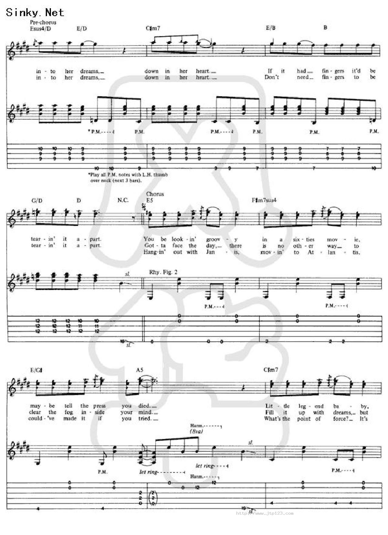 greentintedsixtiesmind吉他谱_PaulGilbert_G调和弦弹唱谱_图谱2