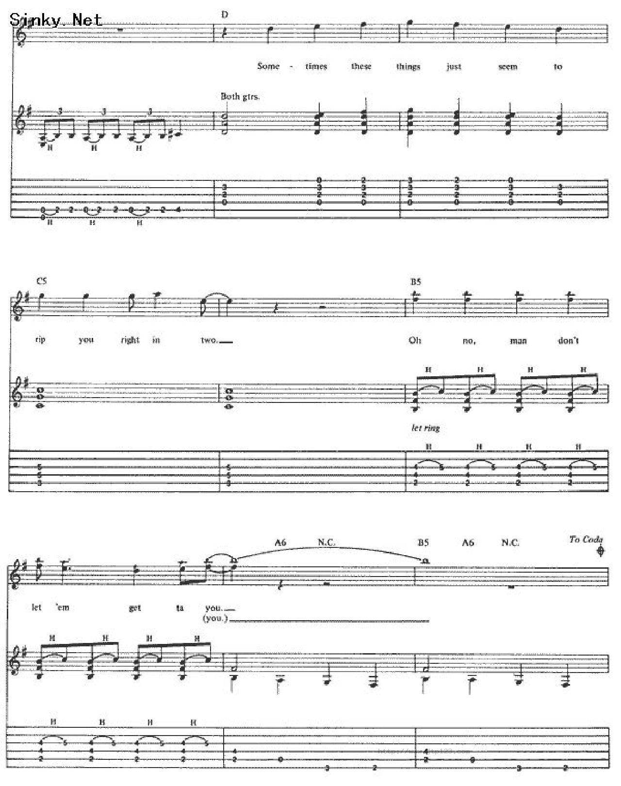 dustn‘bones吉他谱_GunsNRoses_C调和弦弹唱谱_图谱4