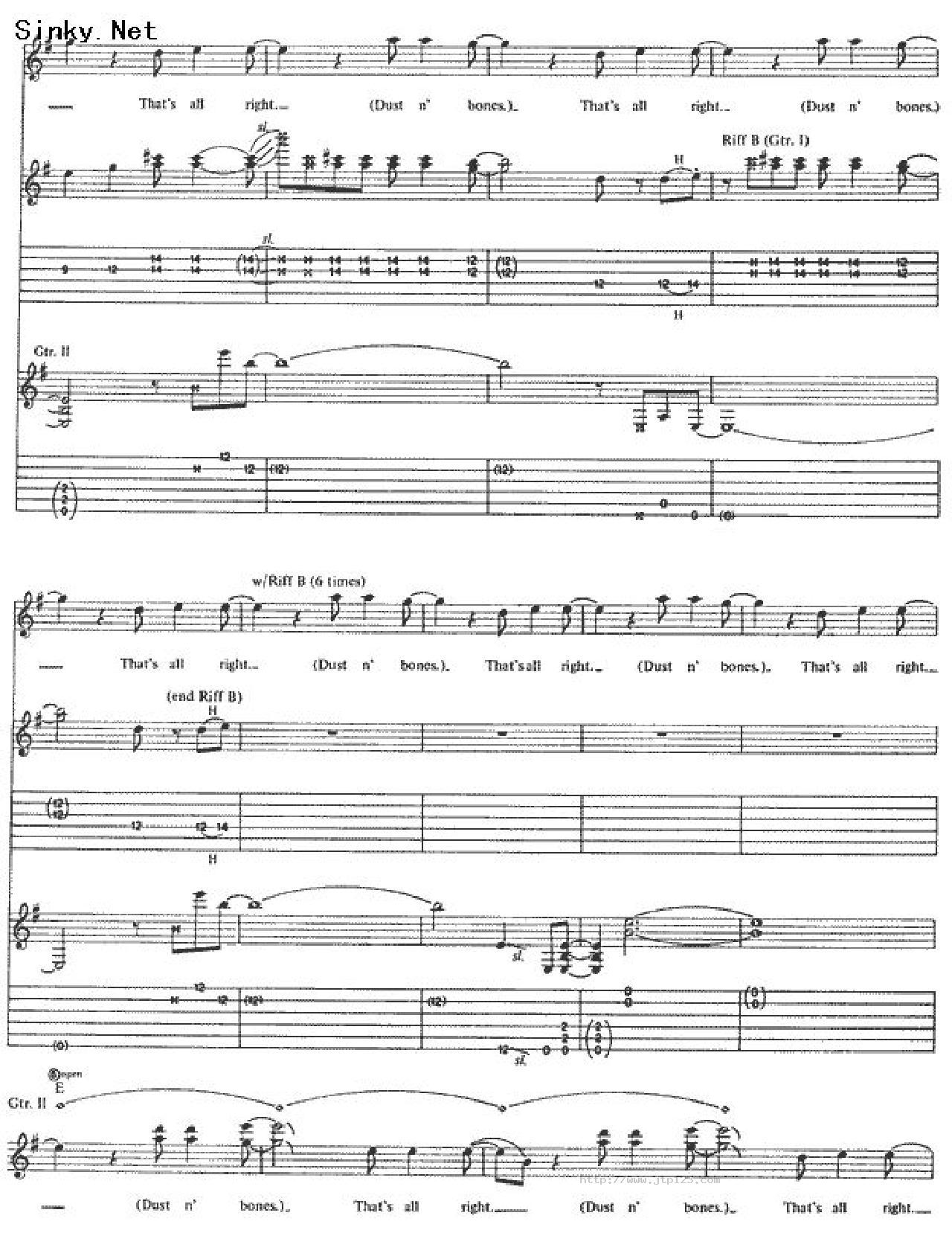 dustn‘bones吉他谱_GunsNRoses_C调和弦弹唱谱_图谱8