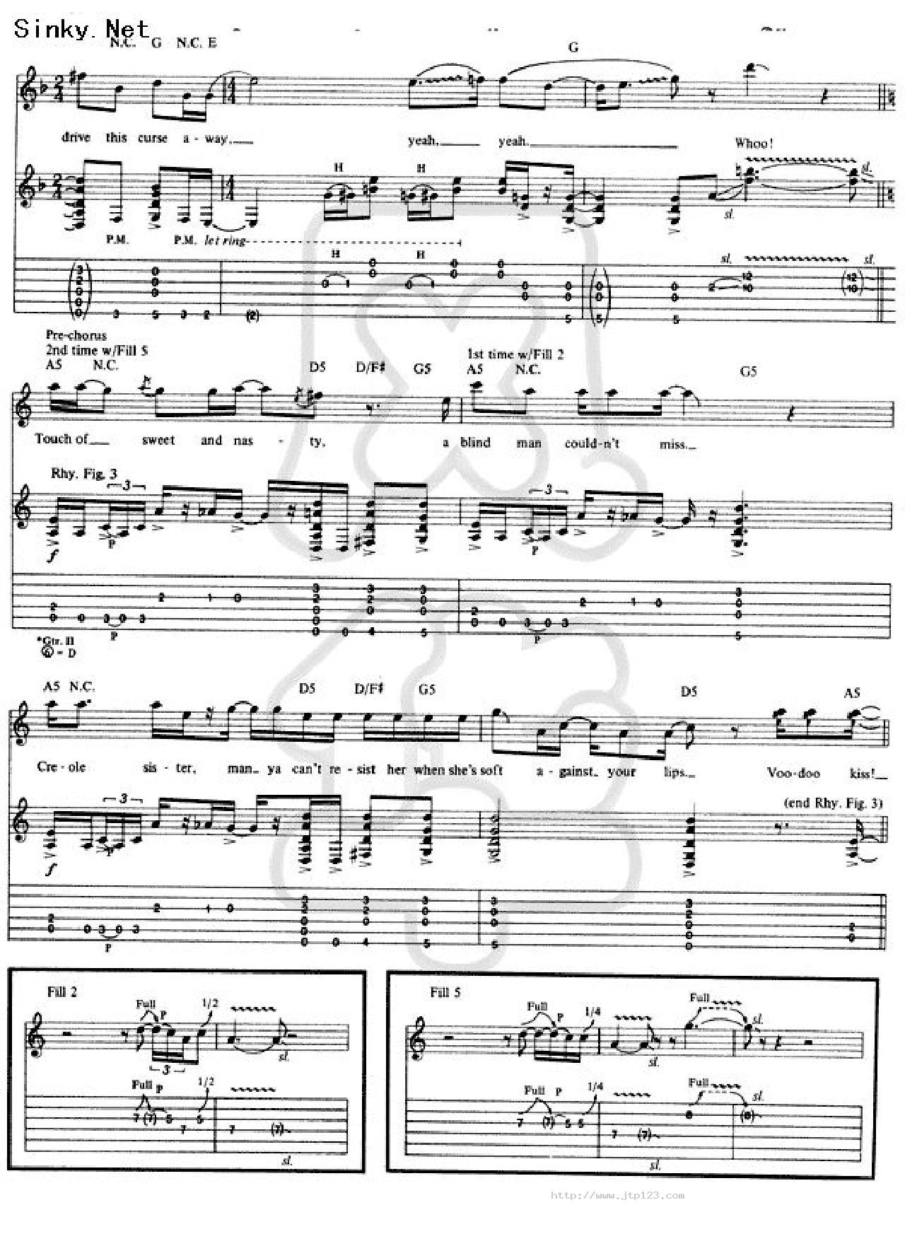 VOODOOKISS吉他谱_EricMartin_D调和弦弹唱谱_01_图谱3