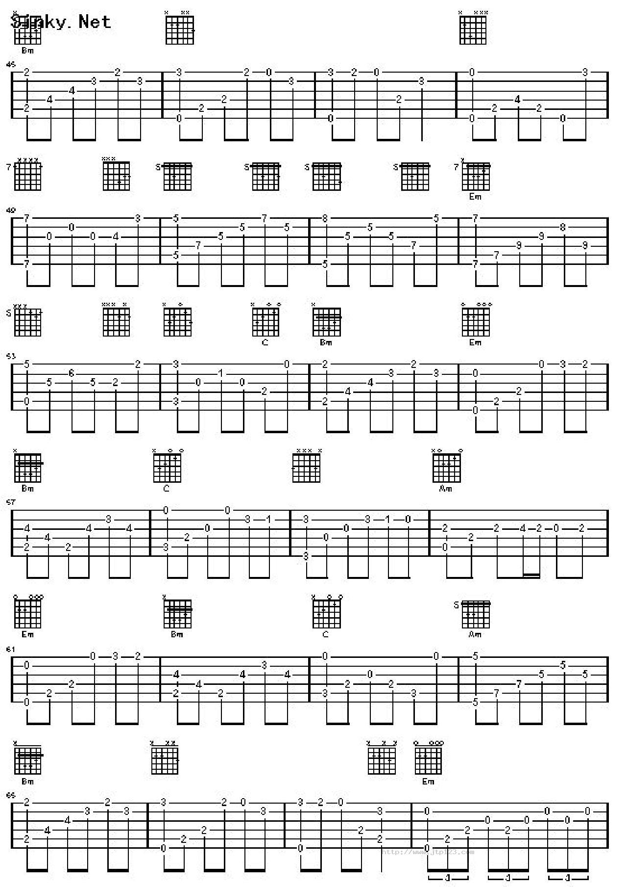 罗密欧与朱莉叶吉他谱_世界名曲_C调和弦弹唱谱_图谱3