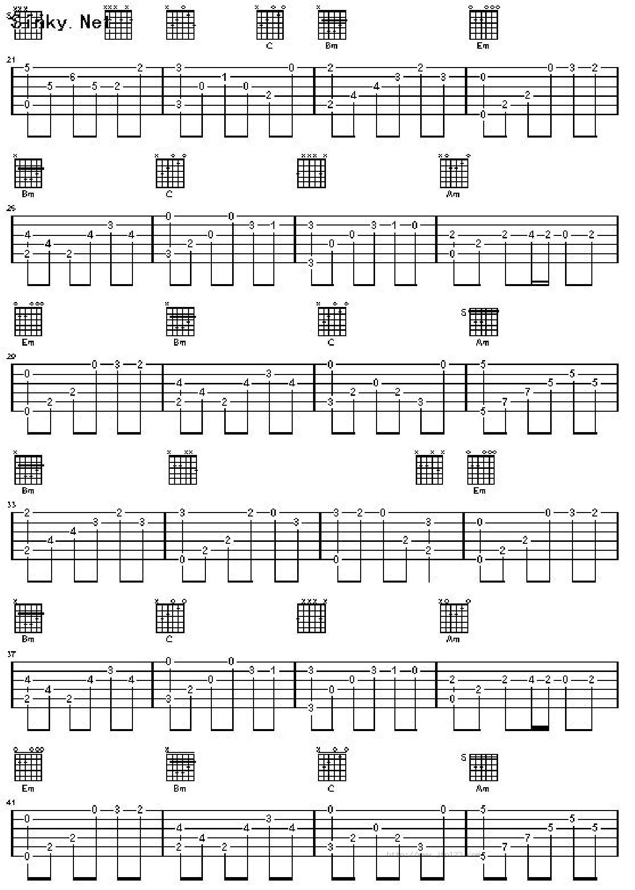 罗密欧与朱莉叶吉他谱_世界名曲_C调和弦弹唱谱_图谱2