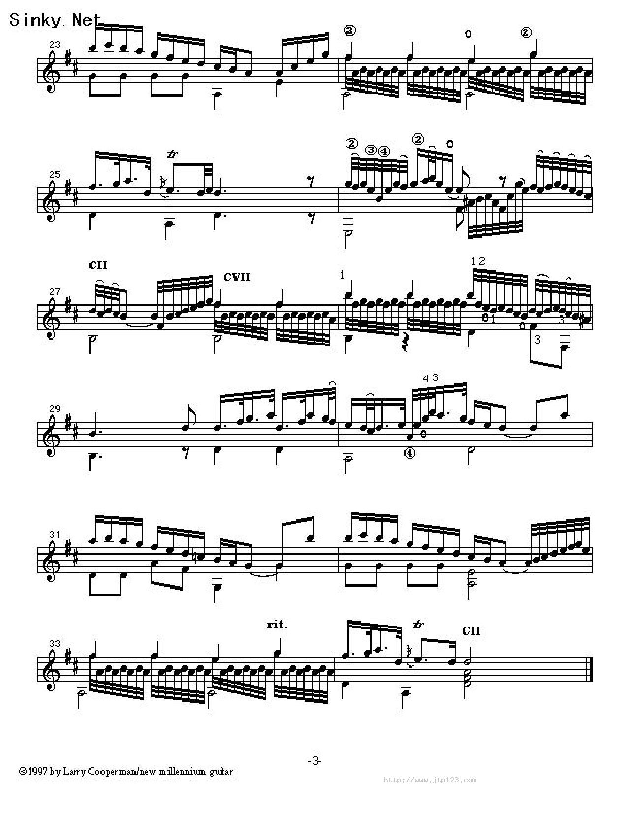 antoniovivaldi吉他谱_古典音乐_C调和弦弹唱谱_图谱1