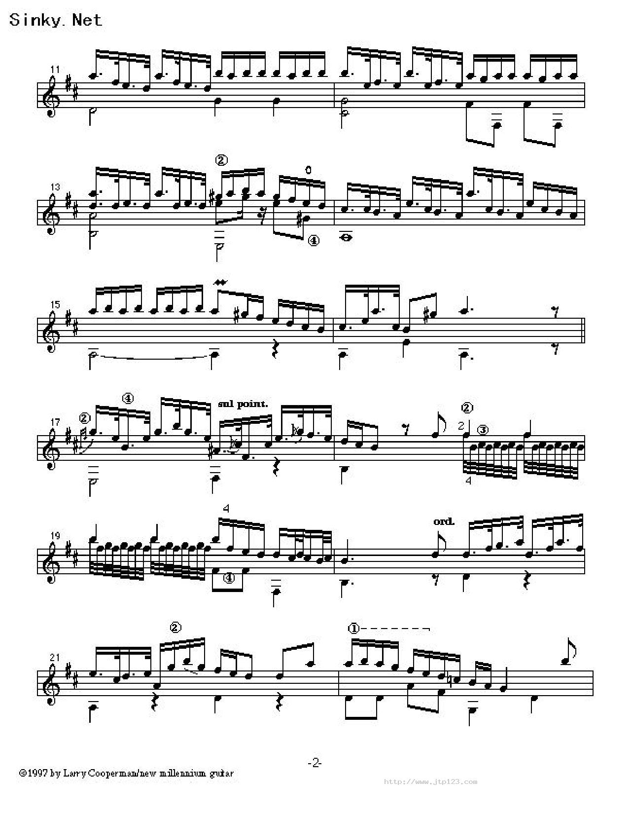 antoniovivaldi吉他谱_古典音乐_C调和弦弹唱谱_图谱2