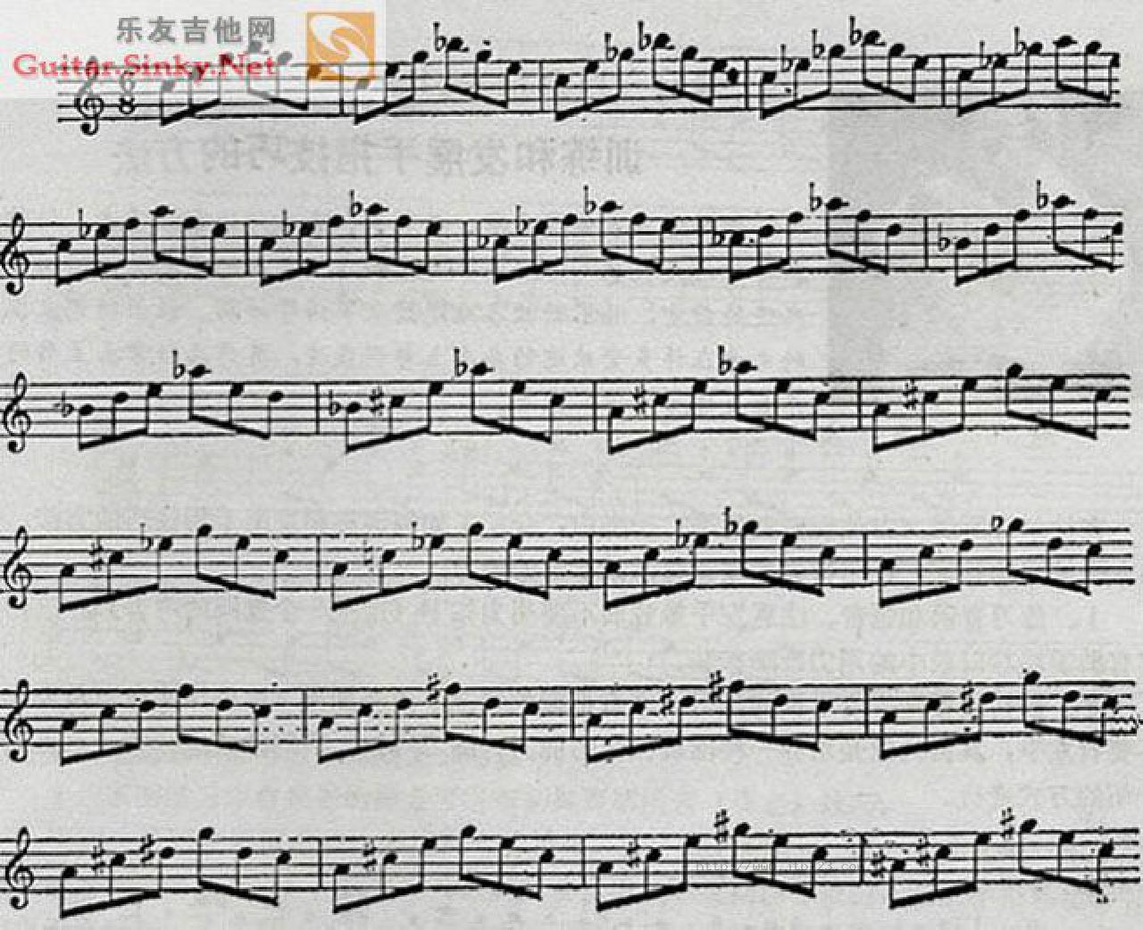 菲利浦·罗塞格：加强左手吉他谱_练习曲_G调和弦弹唱谱_图谱5