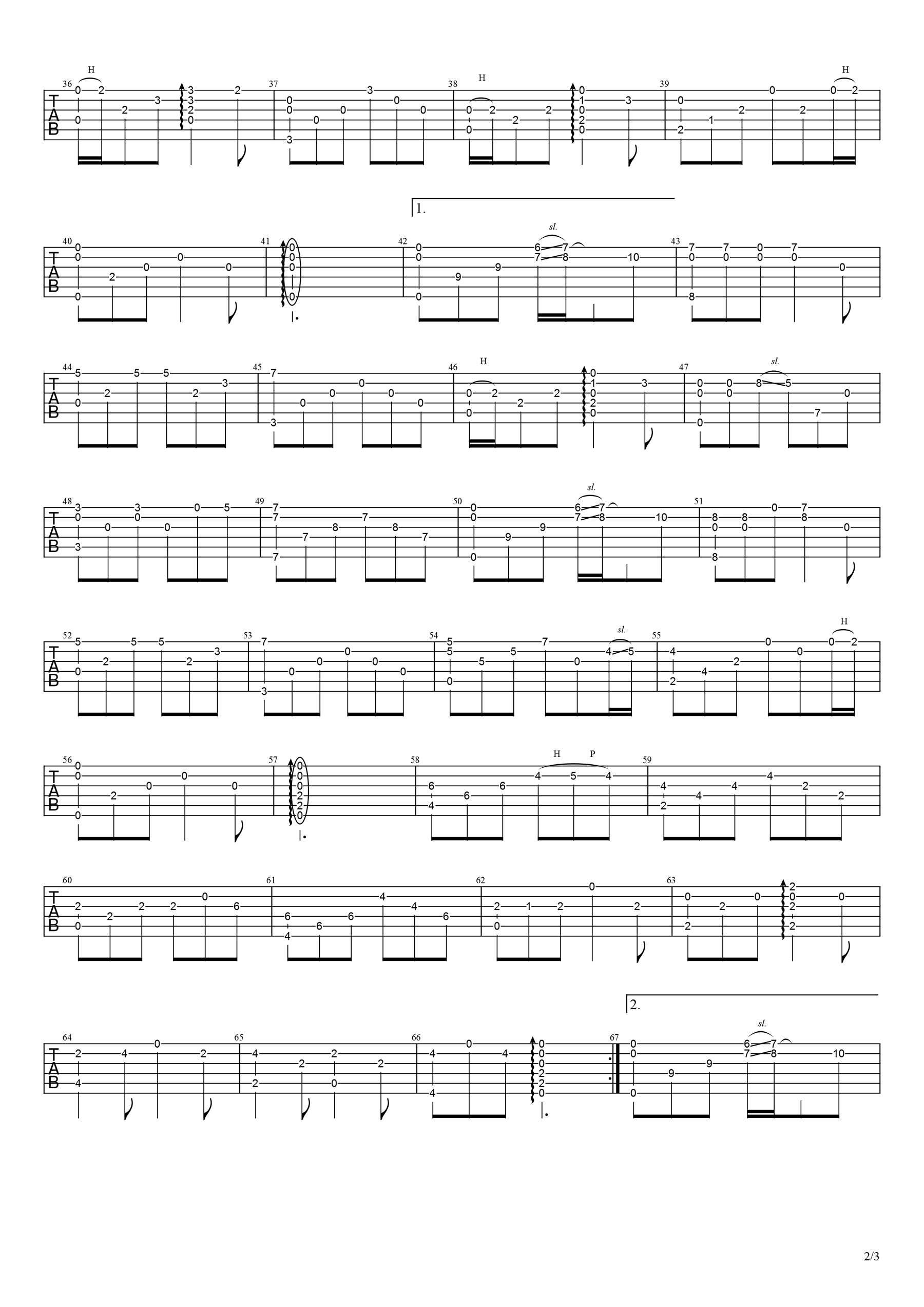 深夜一角指弹吉他谱_毛不易_吉他独奏谱_演示视频