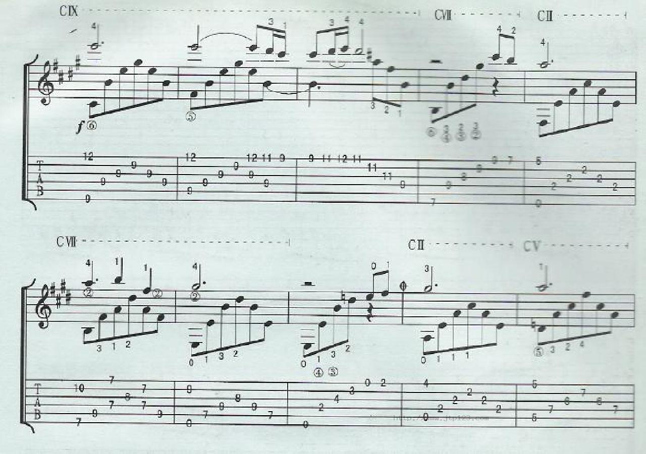 卡伐蒂娜吉他谱_世界名曲_G调和弦弹唱谱_图谱2