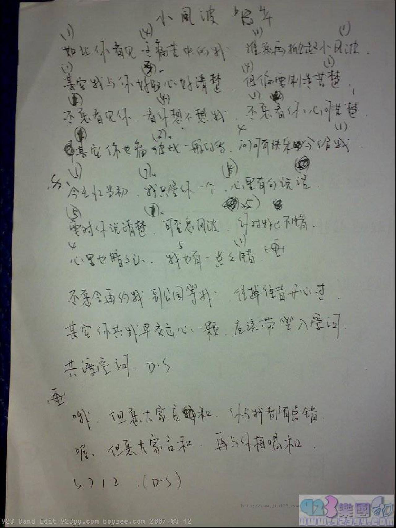 小风波吉他谱_谭咏麟_C调和弦弹唱谱_图谱1