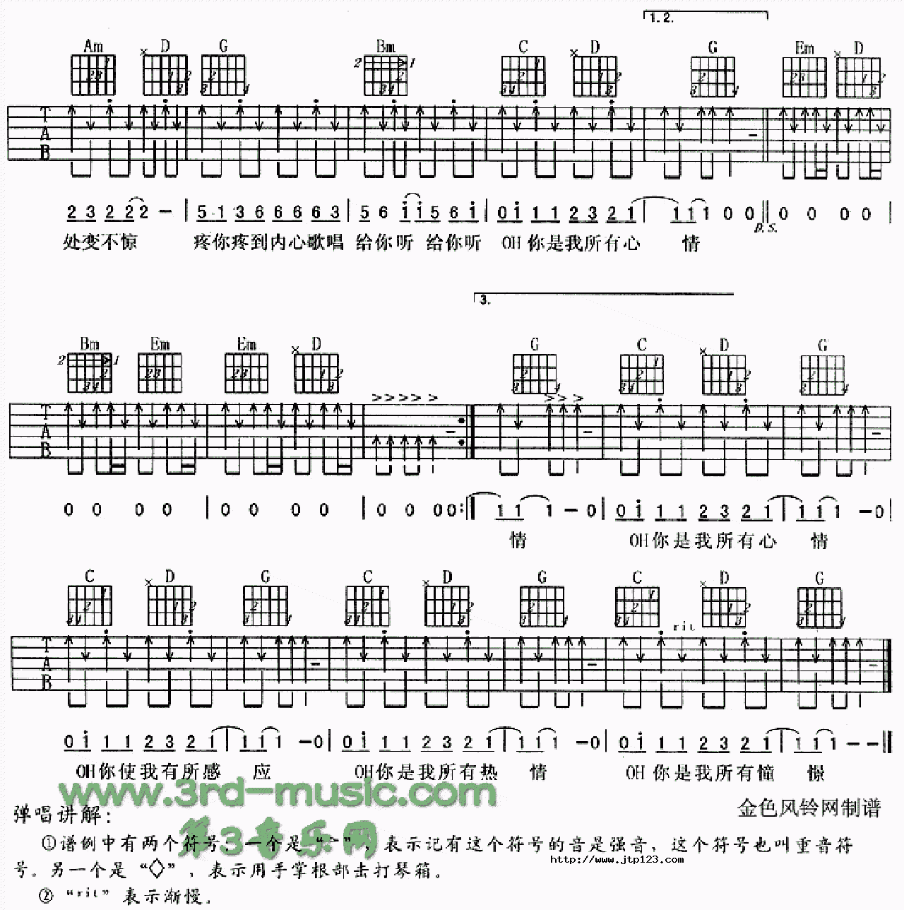 孩子王吉他谱_吴浩康_G调和弦弹唱谱_图谱2