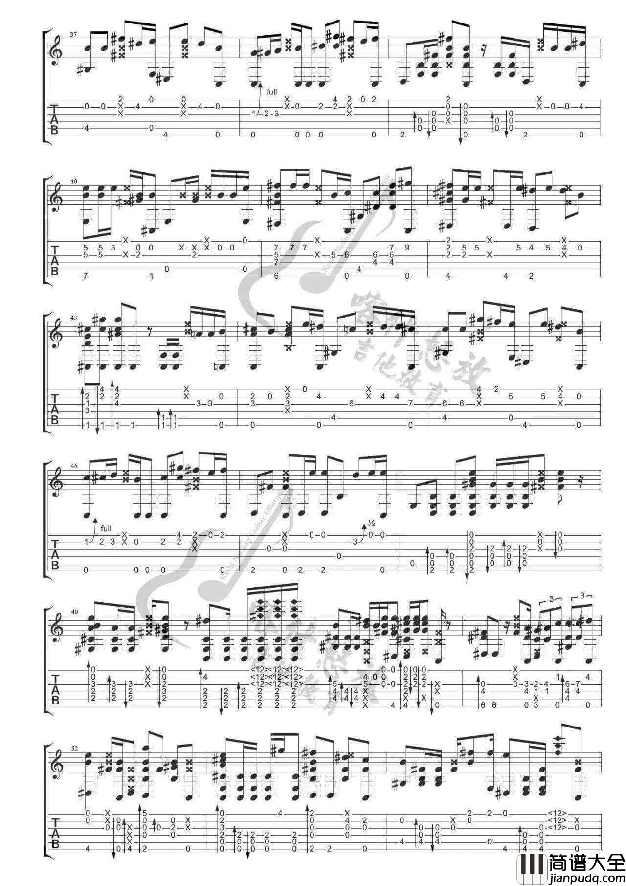 那些年指弹谱_松井佑贵版_胡夏