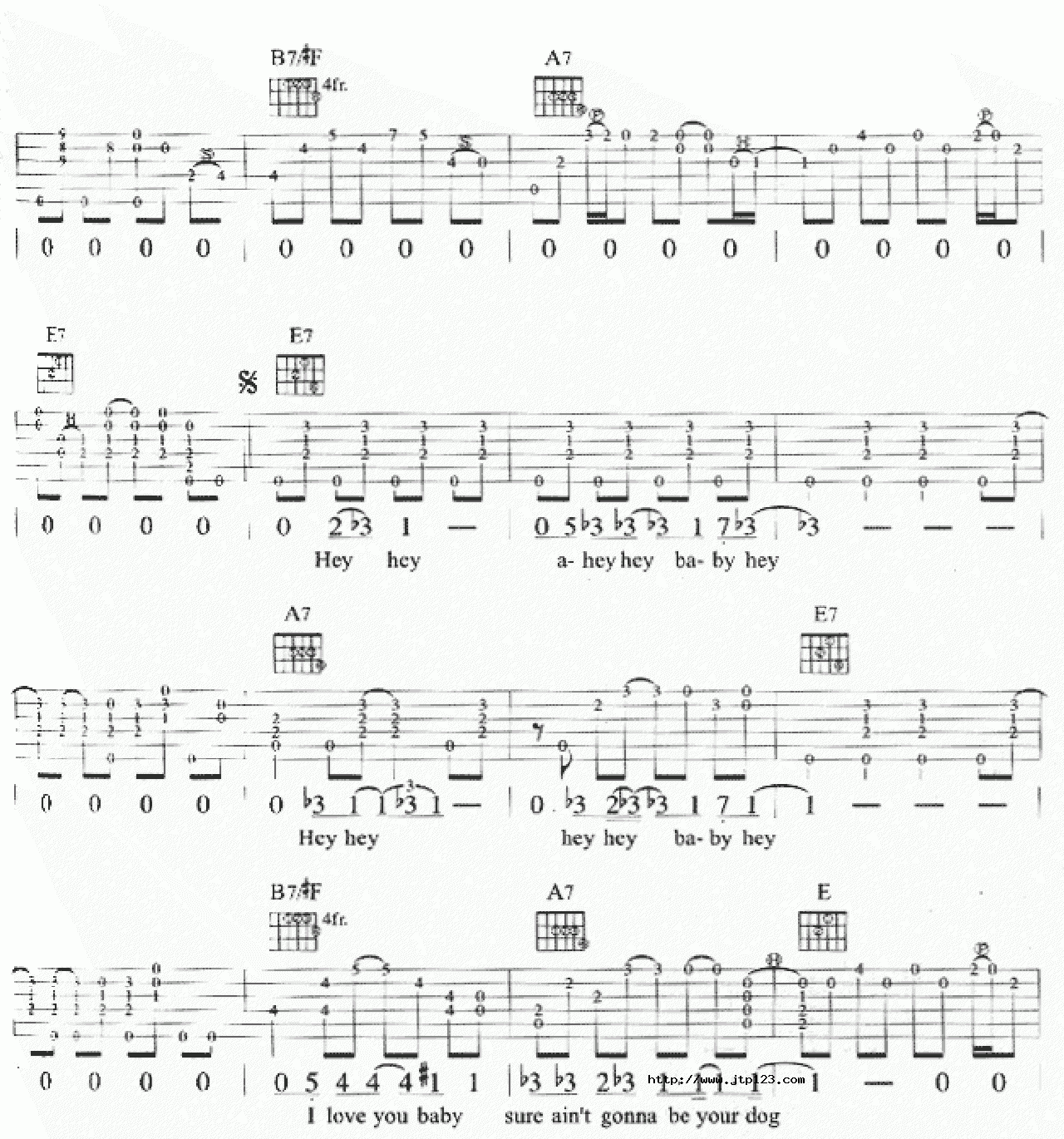 heyhey吉他谱_EricClapton_C调和弦弹唱谱_图谱2