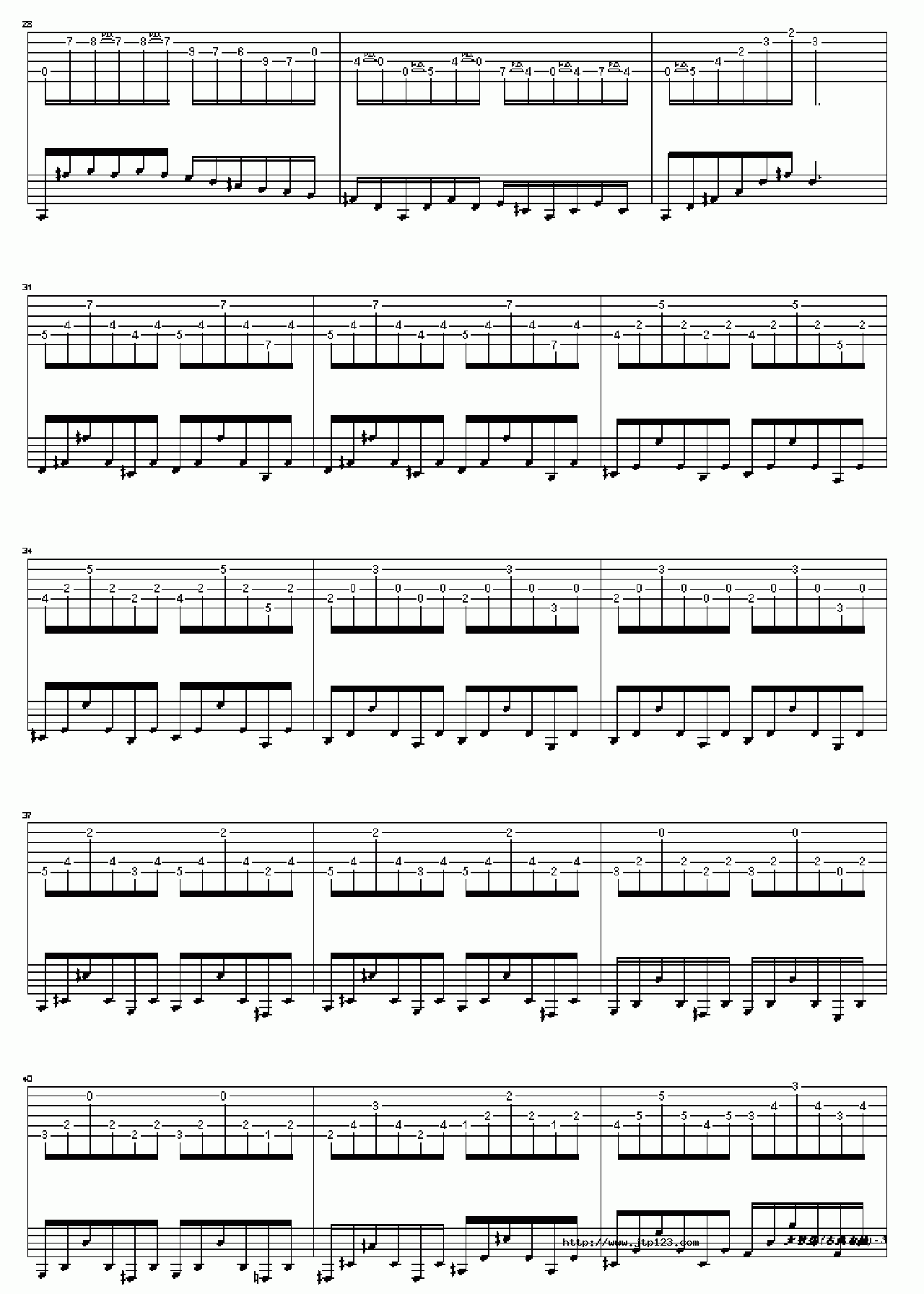 大教堂吉他谱_经典名曲_C调和弦弹唱谱_图谱3