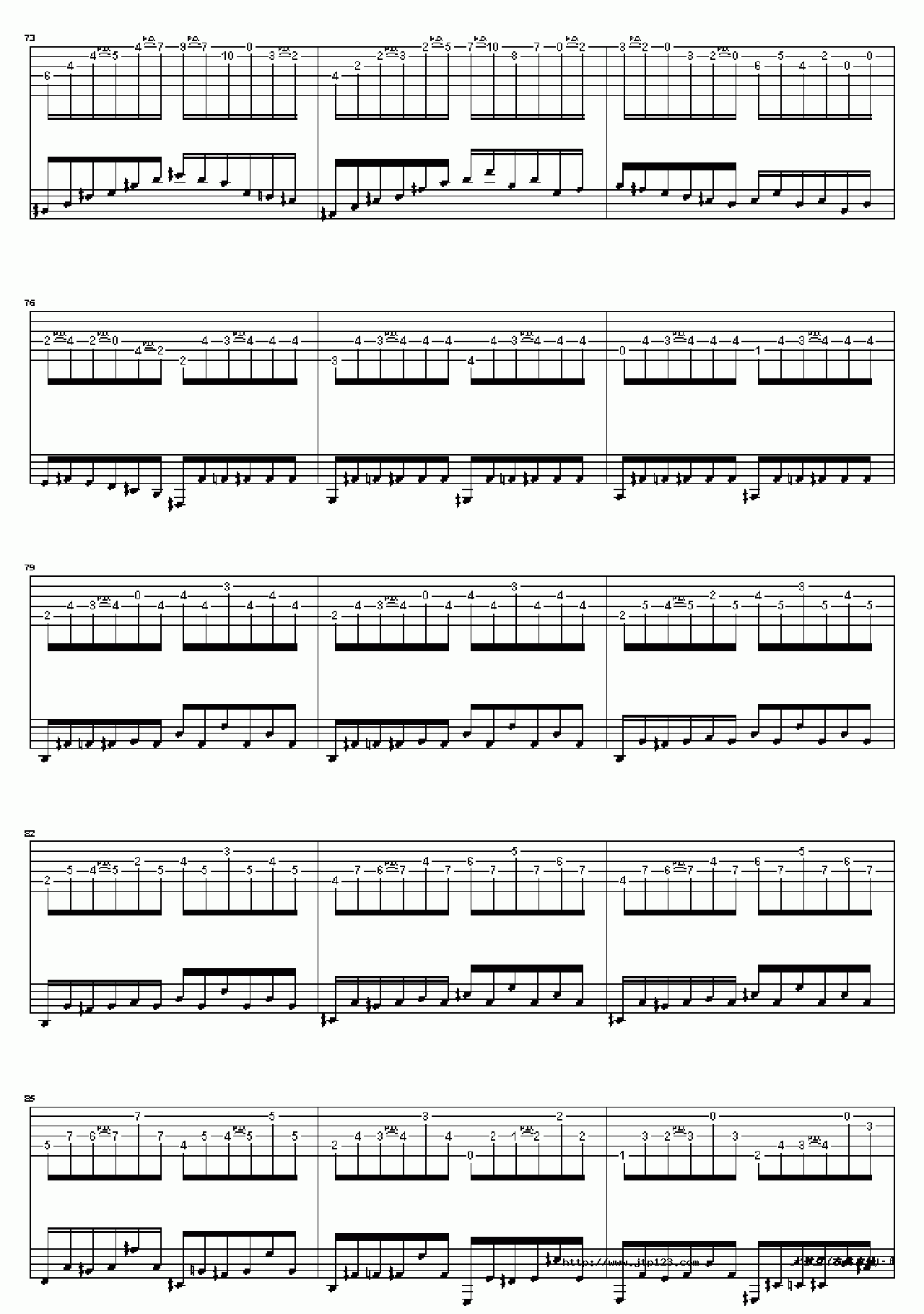 大教堂吉他谱_经典名曲_C调和弦弹唱谱_图谱6