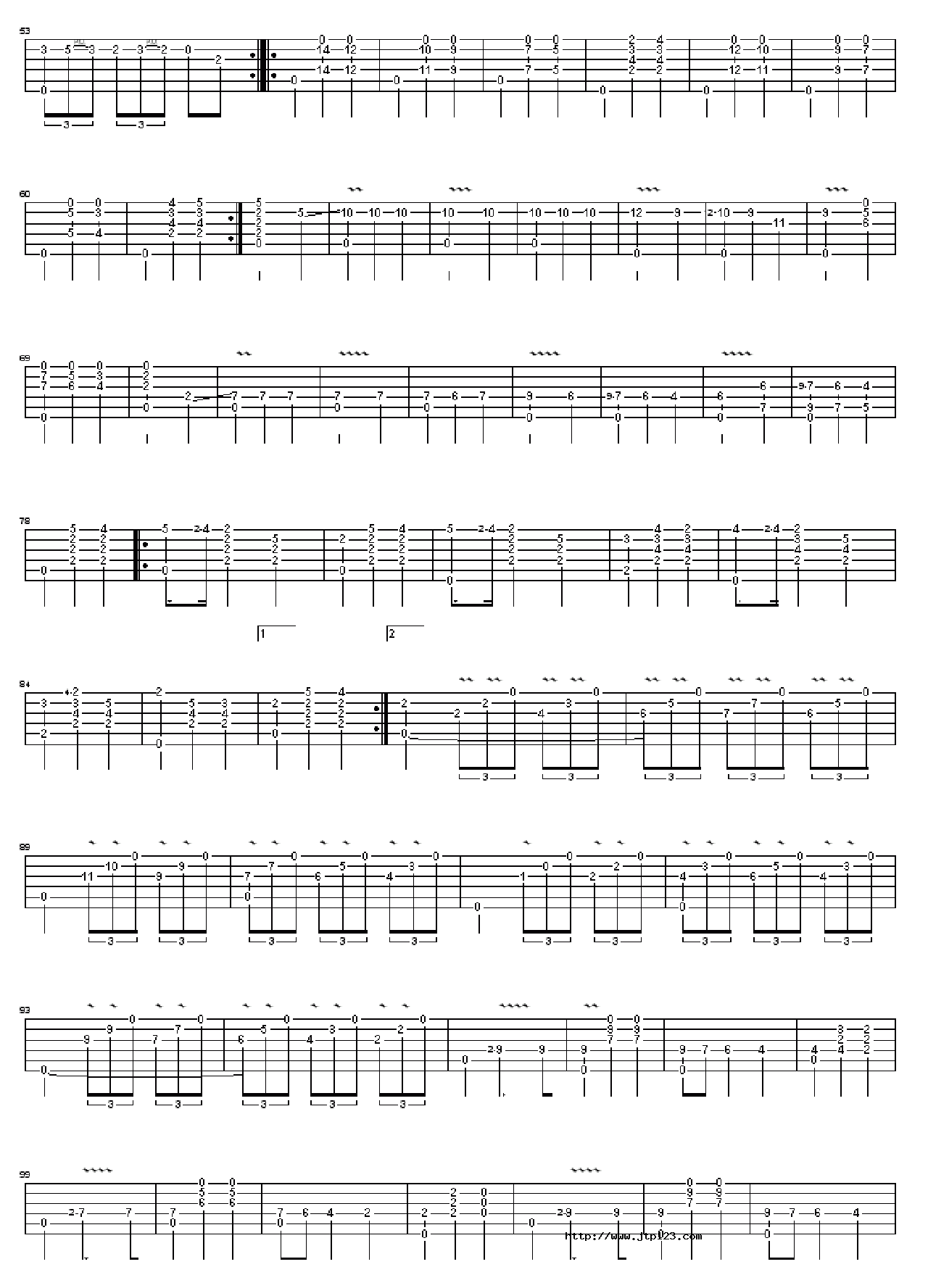 大霍塔舞曲吉他谱_经典名曲_C调和弦弹唱谱_绝对经典_图谱3
