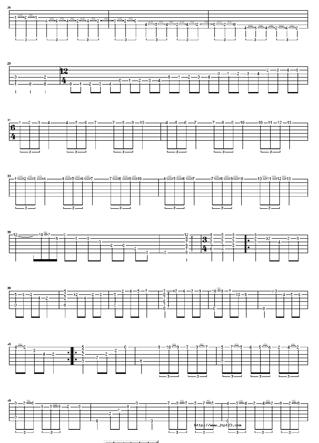 大霍塔舞曲吉他谱_经典名曲_C调和弦弹唱谱_绝对经典_图谱2