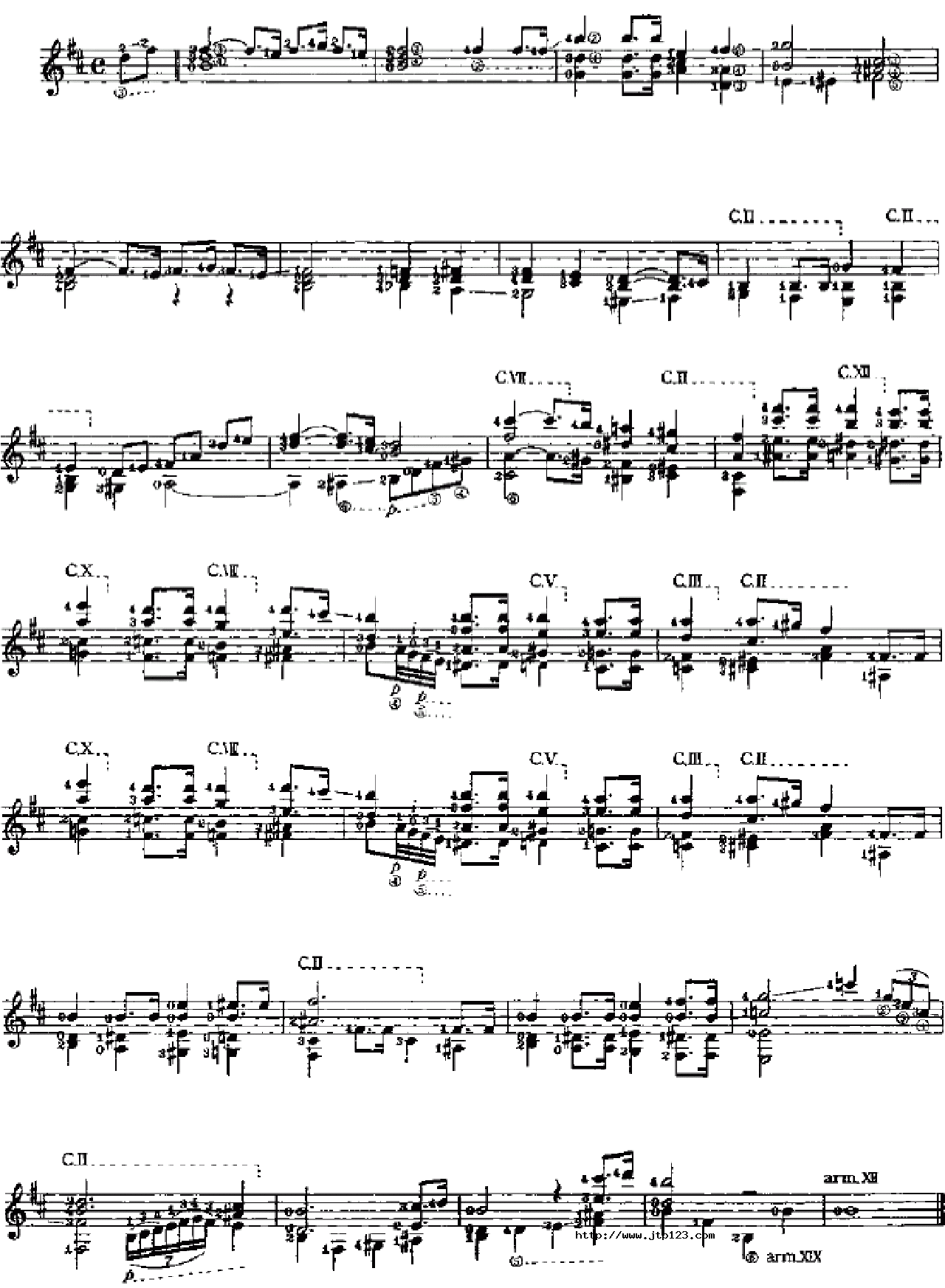 大教堂LaCatedral吉他谱_Barrios_C调和弦弹唱谱_preludio_图谱3