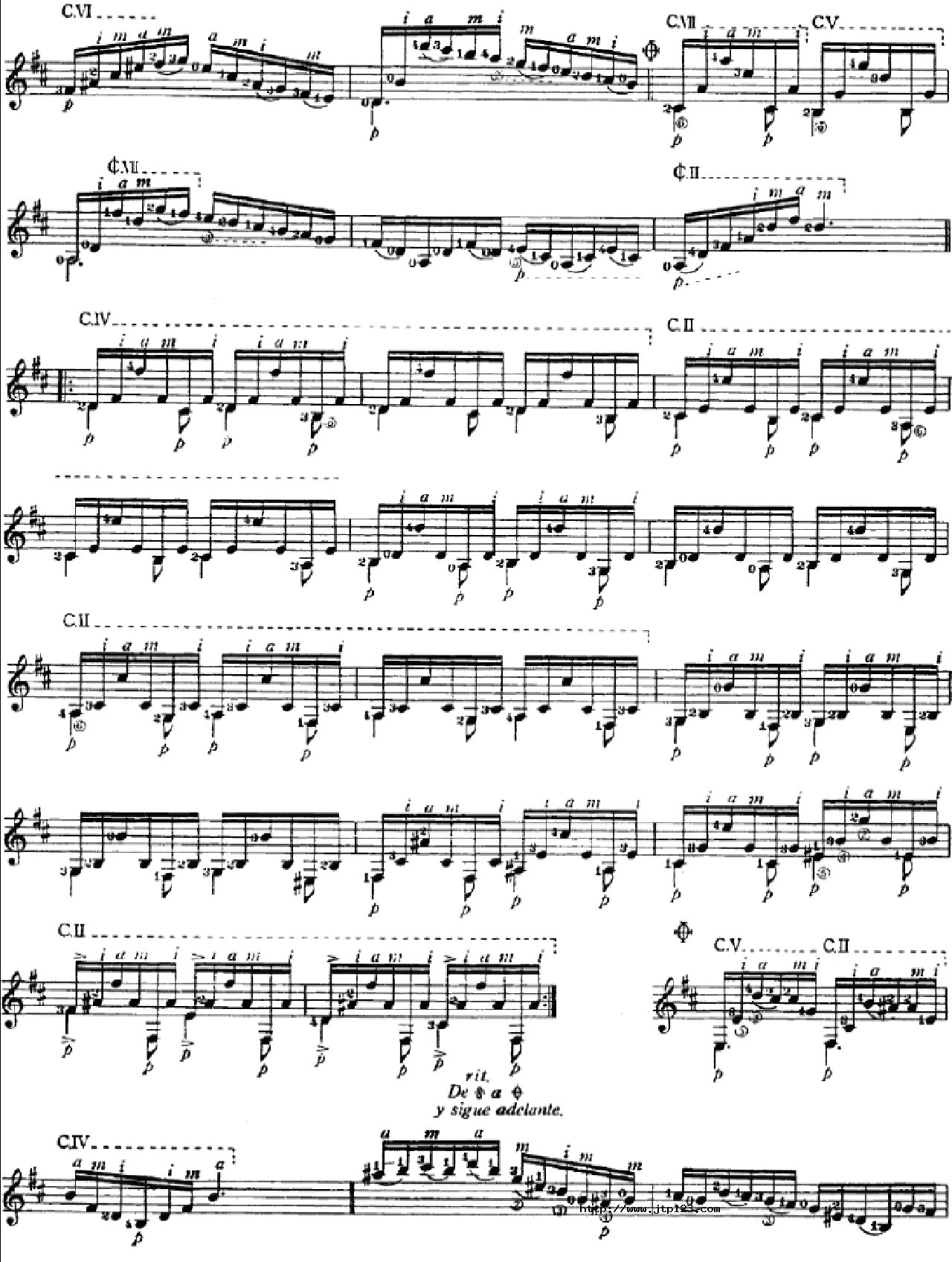大教堂LaCatedral吉他谱_Barrios_C调和弦弹唱谱_preludio_图谱5