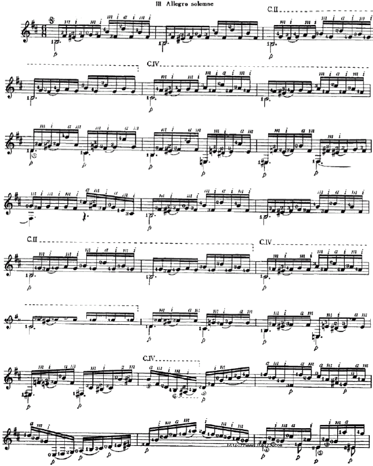 大教堂LaCatedral吉他谱_Barrios_C调和弦弹唱谱_preludio_图谱4