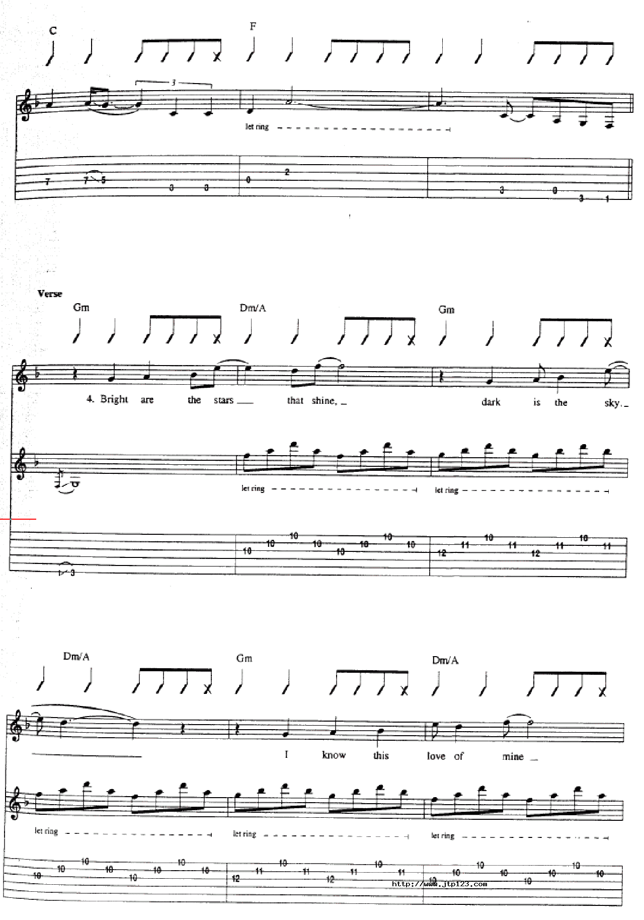 AndILoveHer吉他谱_Beatles_G调和弦弹唱谱_图谱4