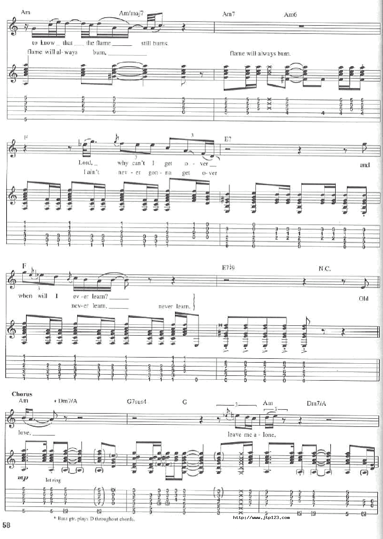 OldLove吉他谱_EricClapton_G调和弦弹唱谱_图谱3