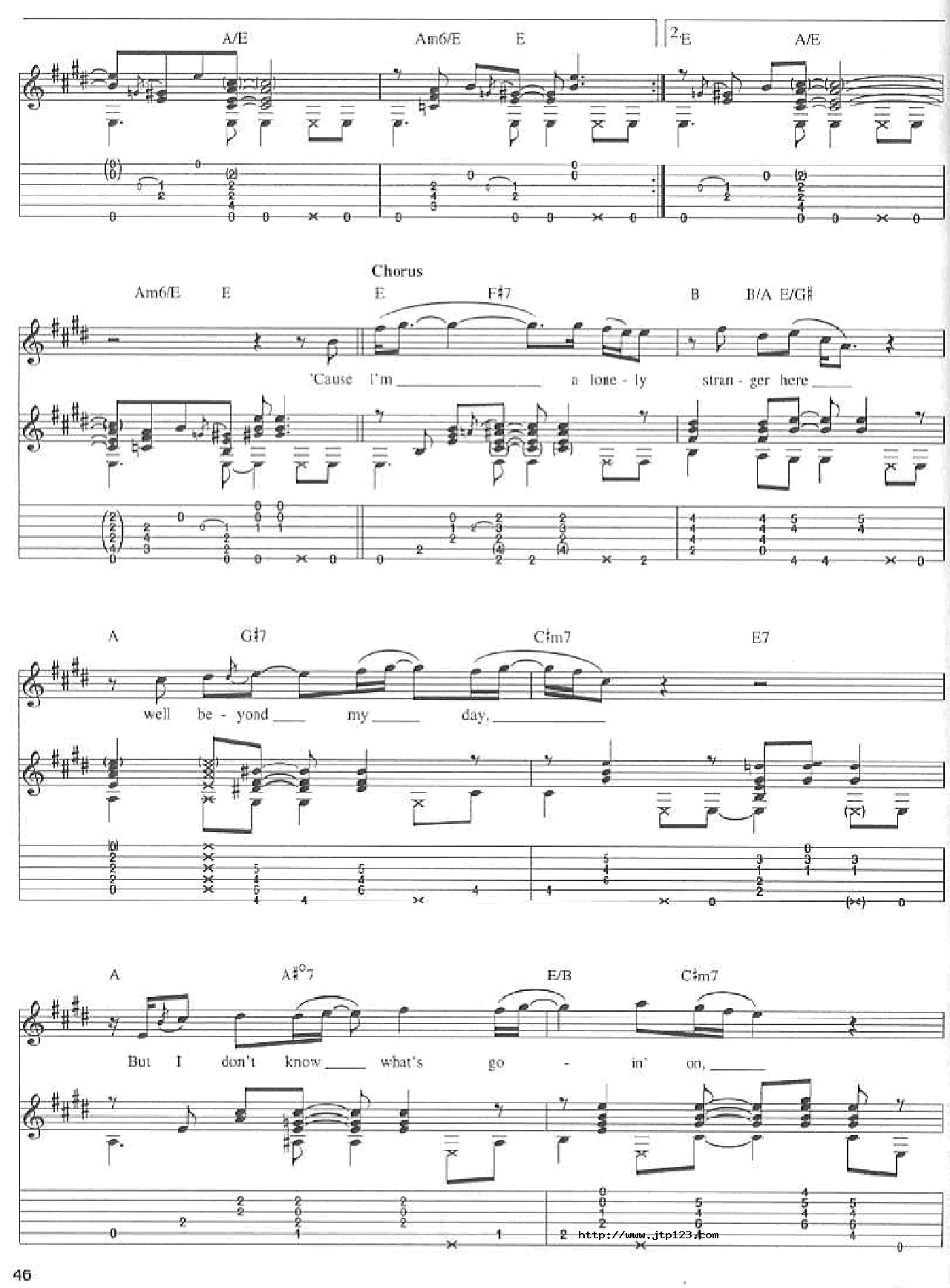 LonelyStranger吉他谱_(吉他曲)_G调和弦弹唱谱_图谱3