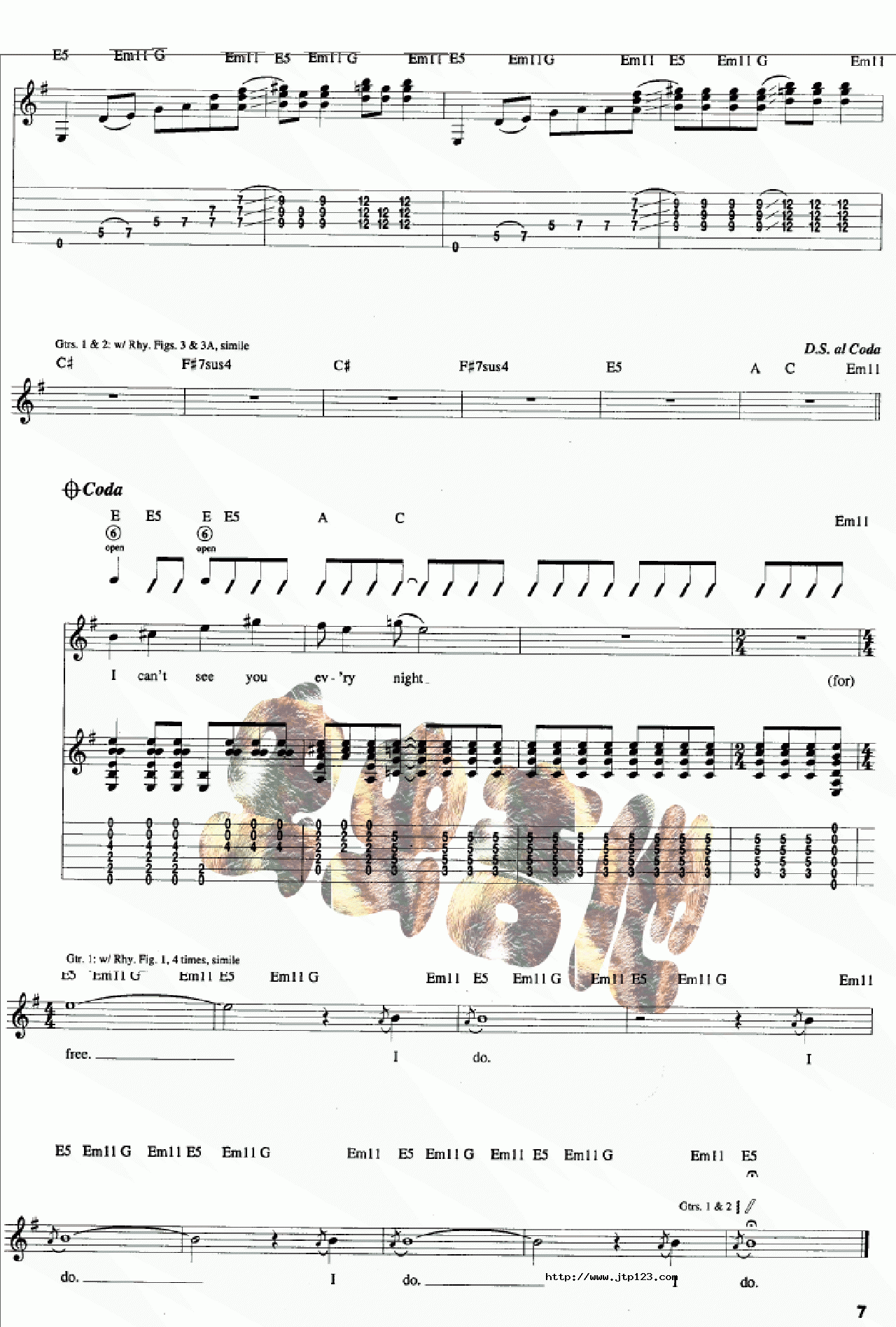 Aboutagirl吉他谱_涅磐乐队_C调和弦弹唱谱_图谱3