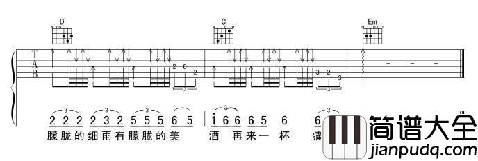 痛哭的人吉他谱_G调六线谱_伍佰