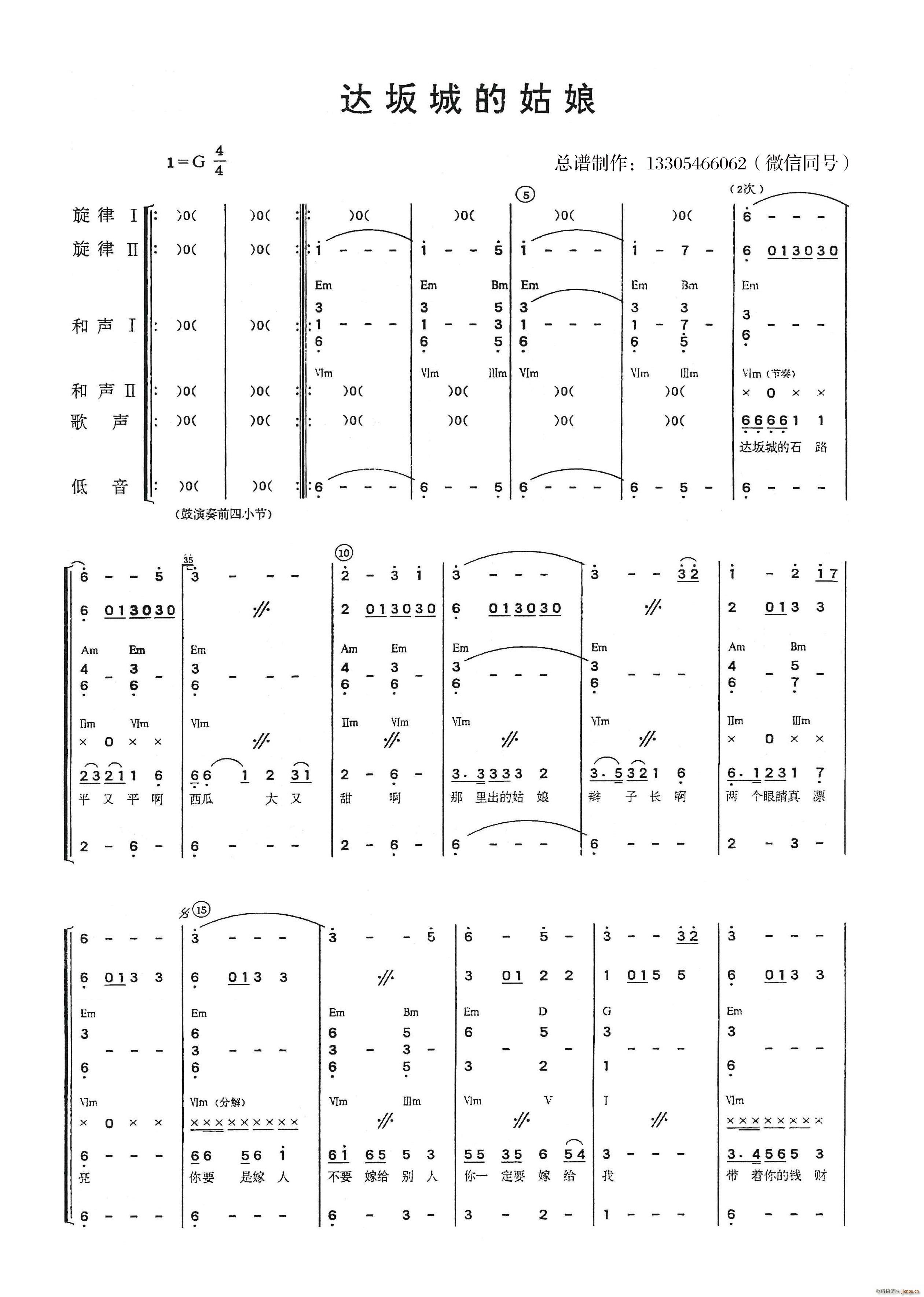 大阪城的姑娘 乐队(总谱)1